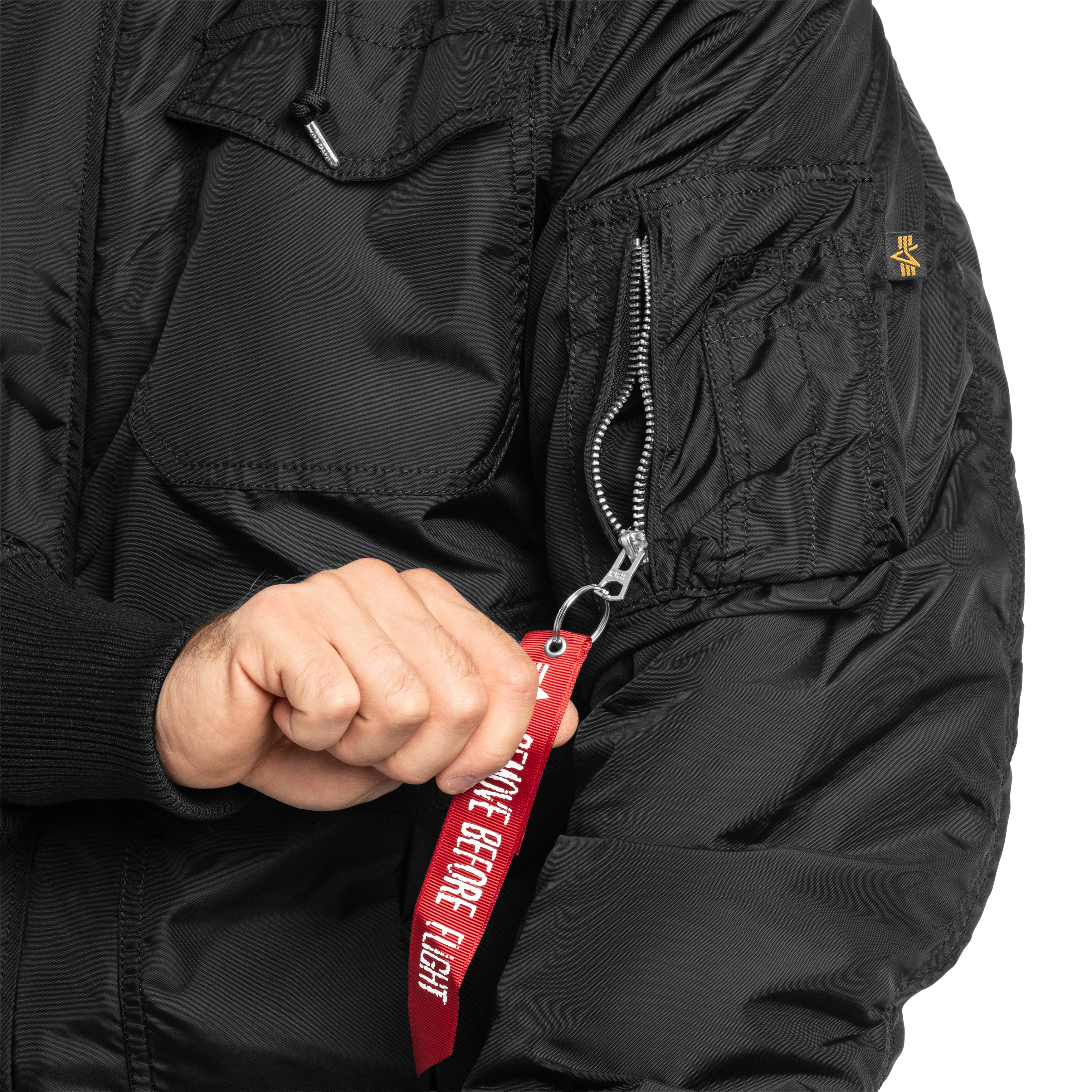 Alpha Industries M-65 Hybrid Sherpa Field Jacket - Black