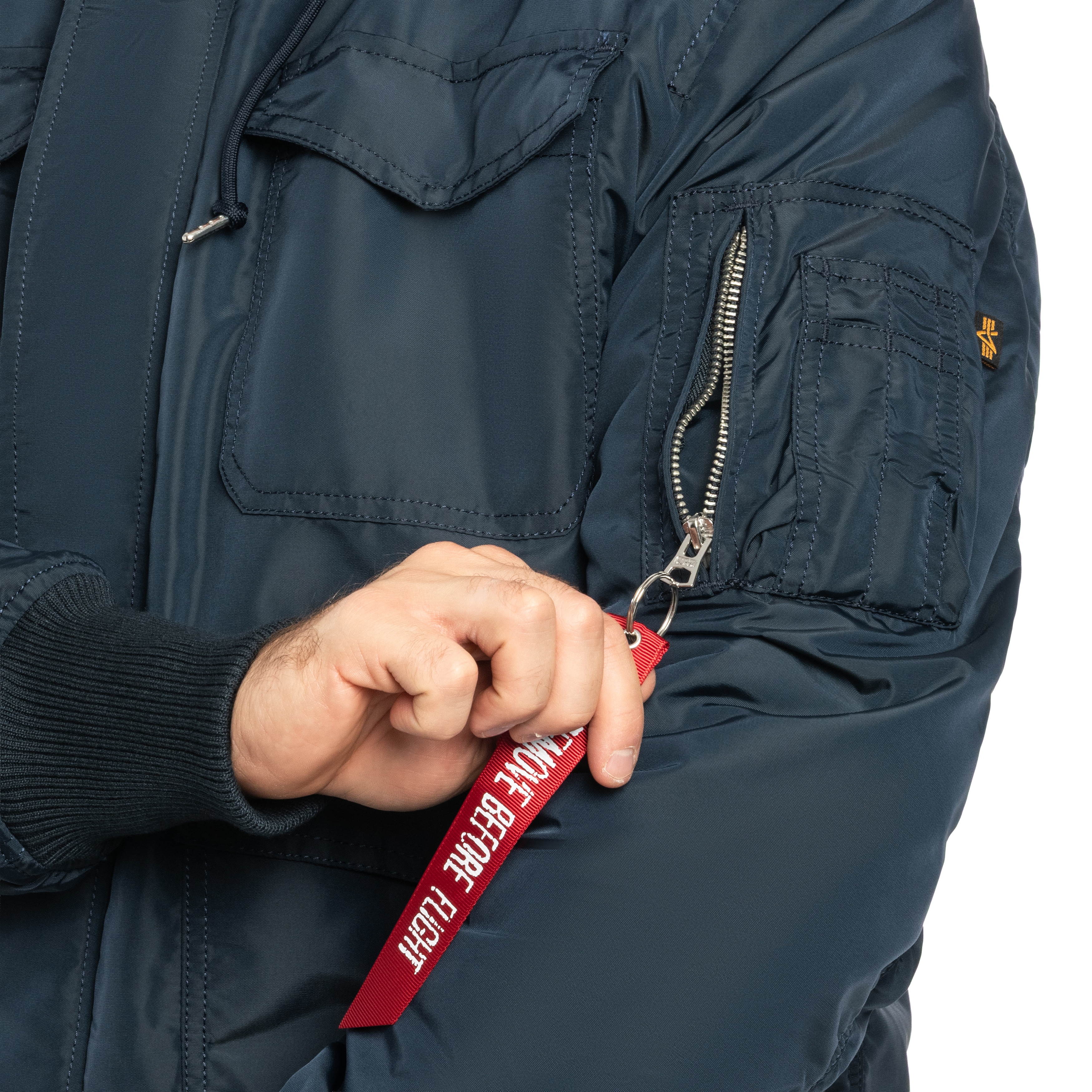 Alpha Industries M-65 Hybrid Sherpa Field Jacket - Replica Blue