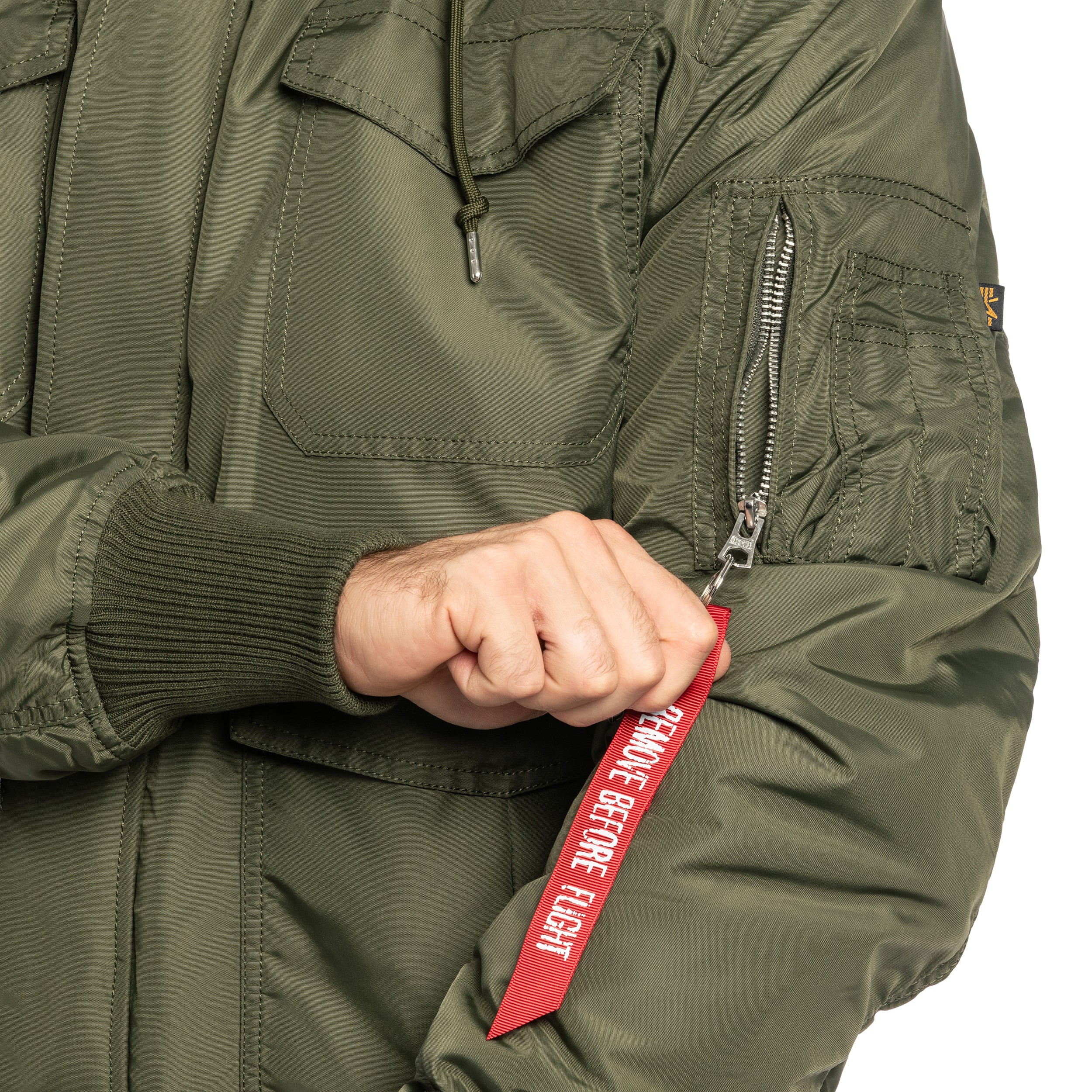 Alpha Industries M-65 Hybrid Sherpa Field Jacket - Dark Olive