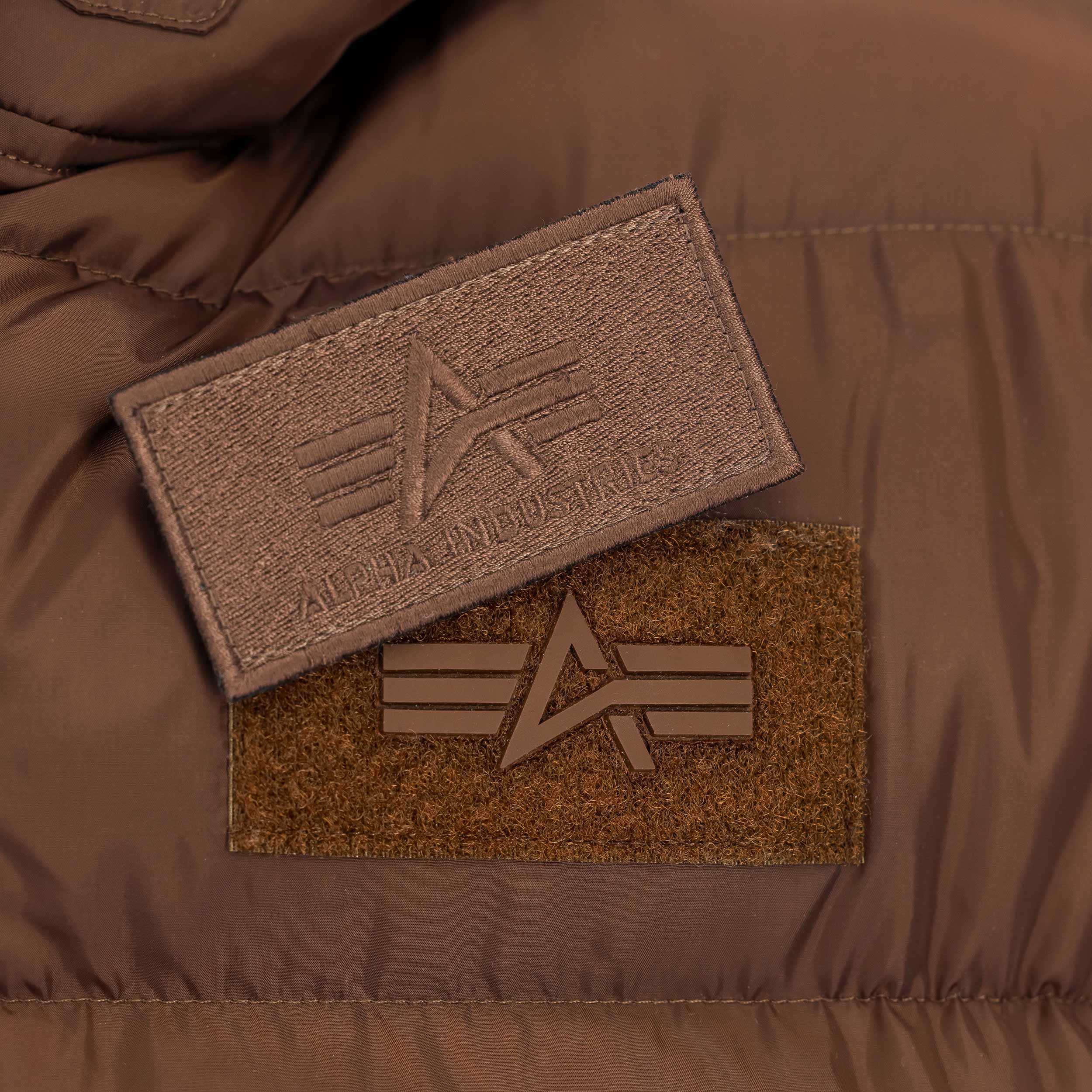 Kurtka Alpha Industries Hooded Puffer FD - Powder Brown