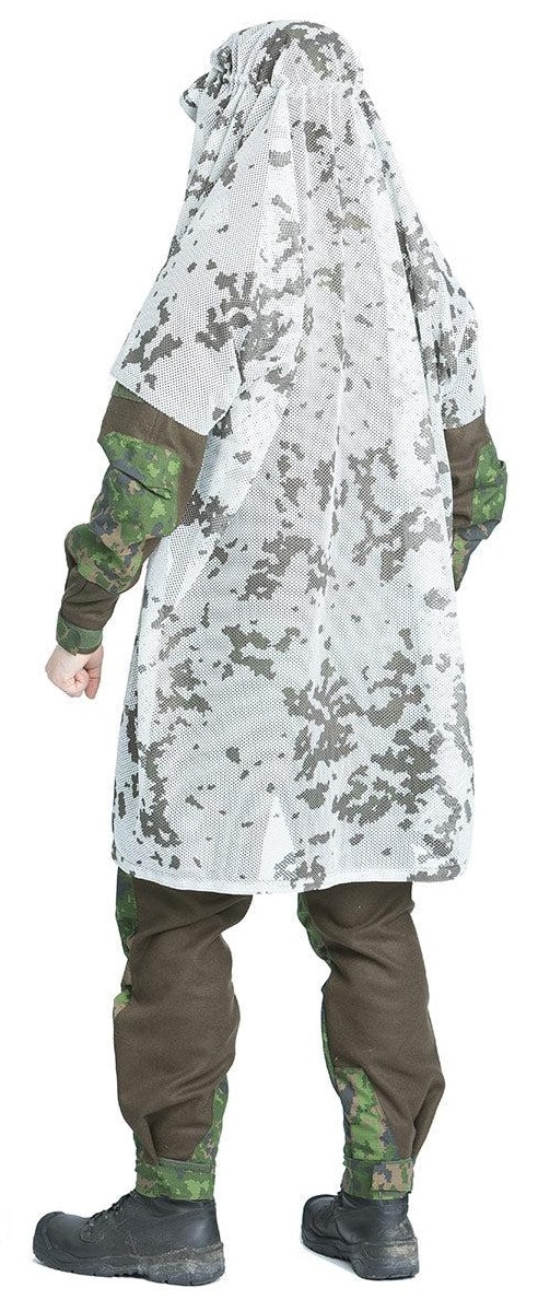 Osobista siatka maskująca Varusteleka L7 Camouflage Cloak - M05 Snow Camo