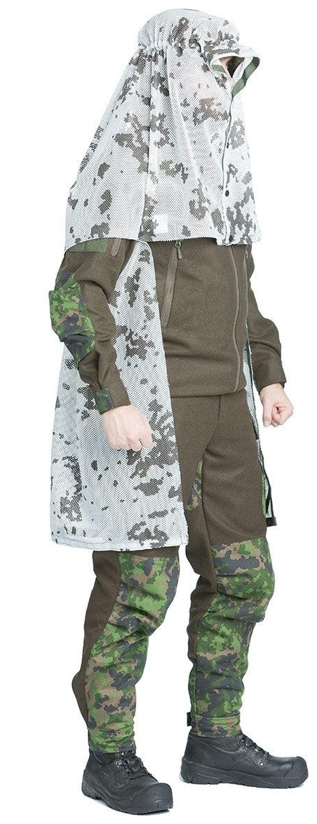 Osobista siatka maskująca Varusteleka L7 Camouflage Cloak - M05 Snow Camo