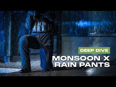 Spodnie wodoodporne UF PRO Monsoon X Tactical Rain Pants - Black
