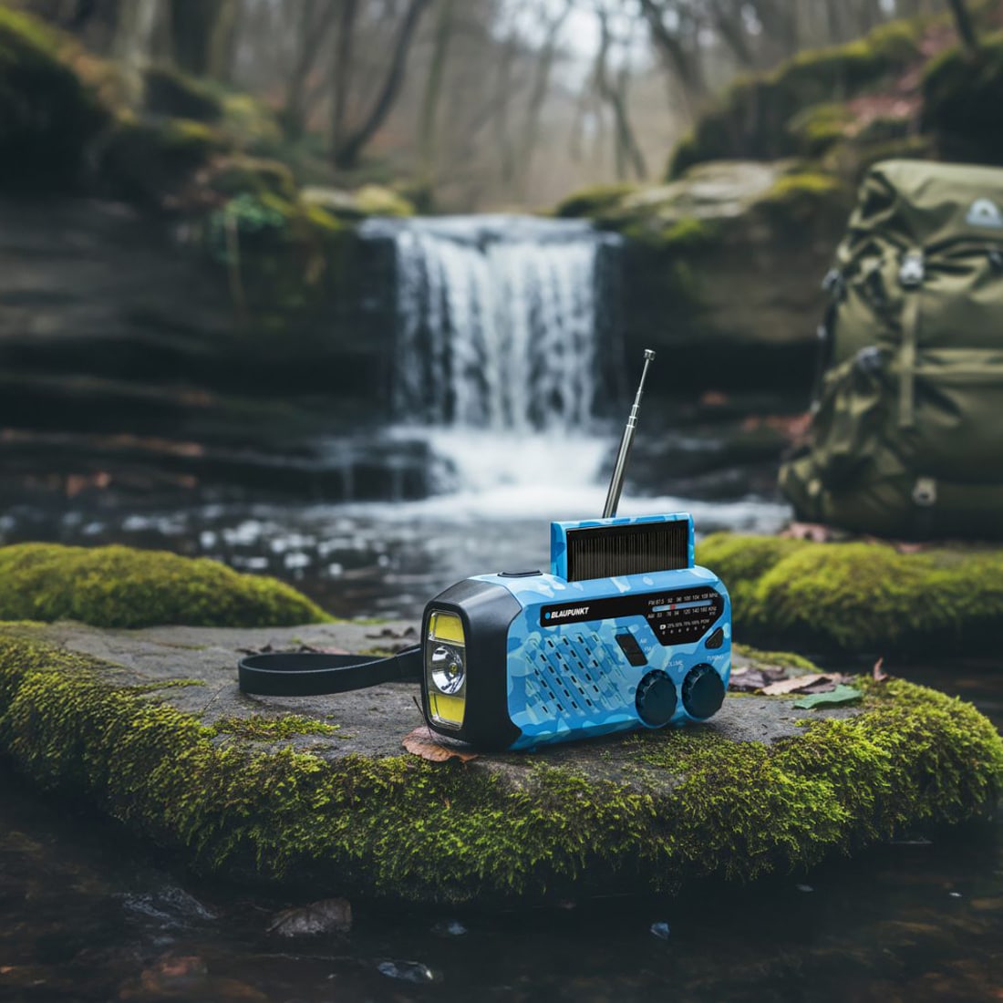 Radio alarmowe Blaupunkt ER10 - Blue Camo
