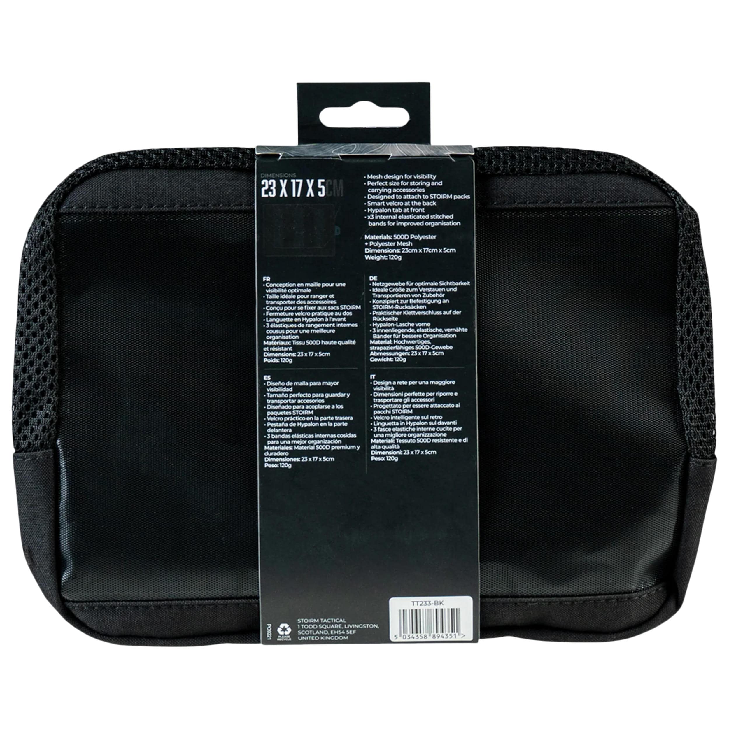 Kieszeń Stoirm Large Mesh Pouch - Black