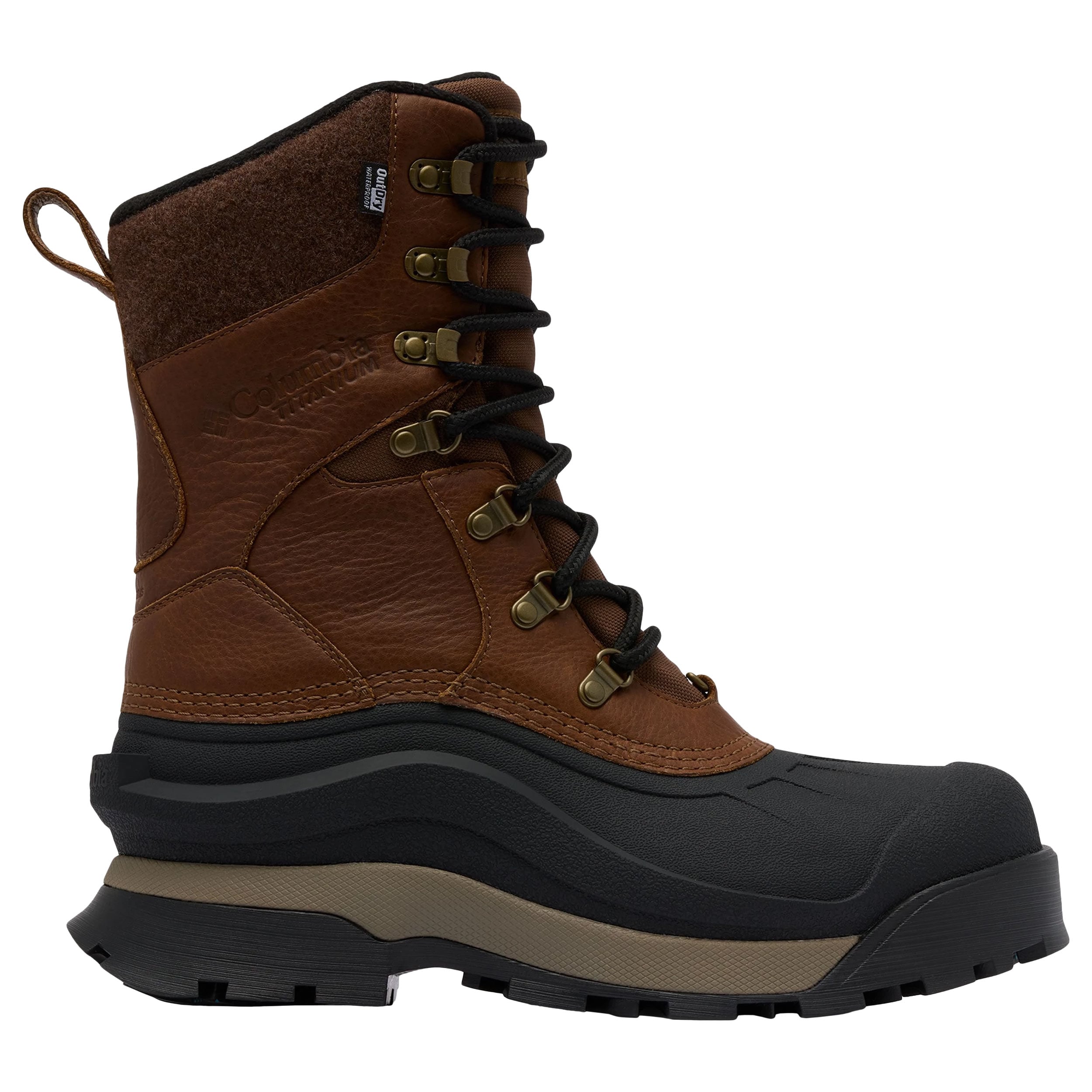 Buty śniegowce Columbia Bugaboot Peak - Light Brown/Black