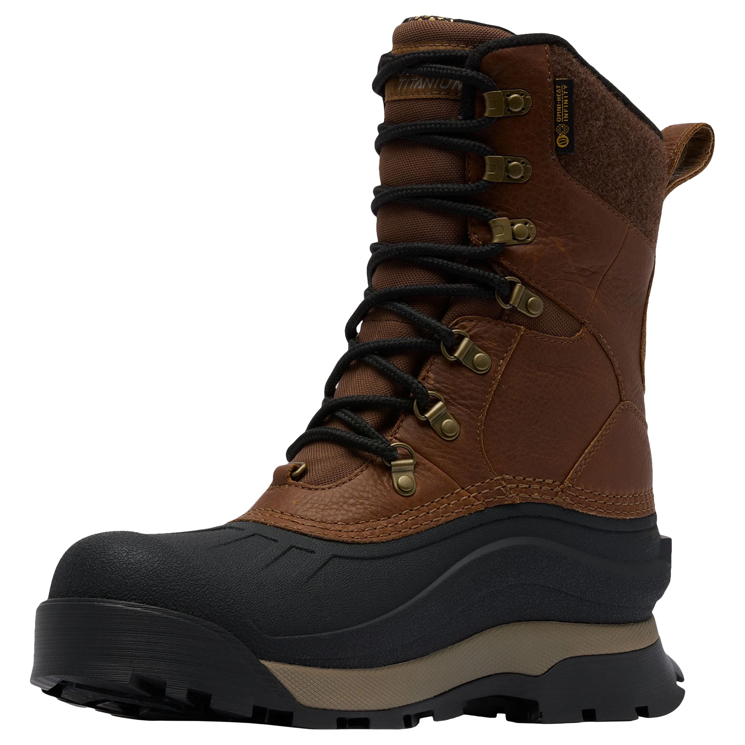 Buty śniegowce Columbia Bugaboot Peak - Light Brown/Black