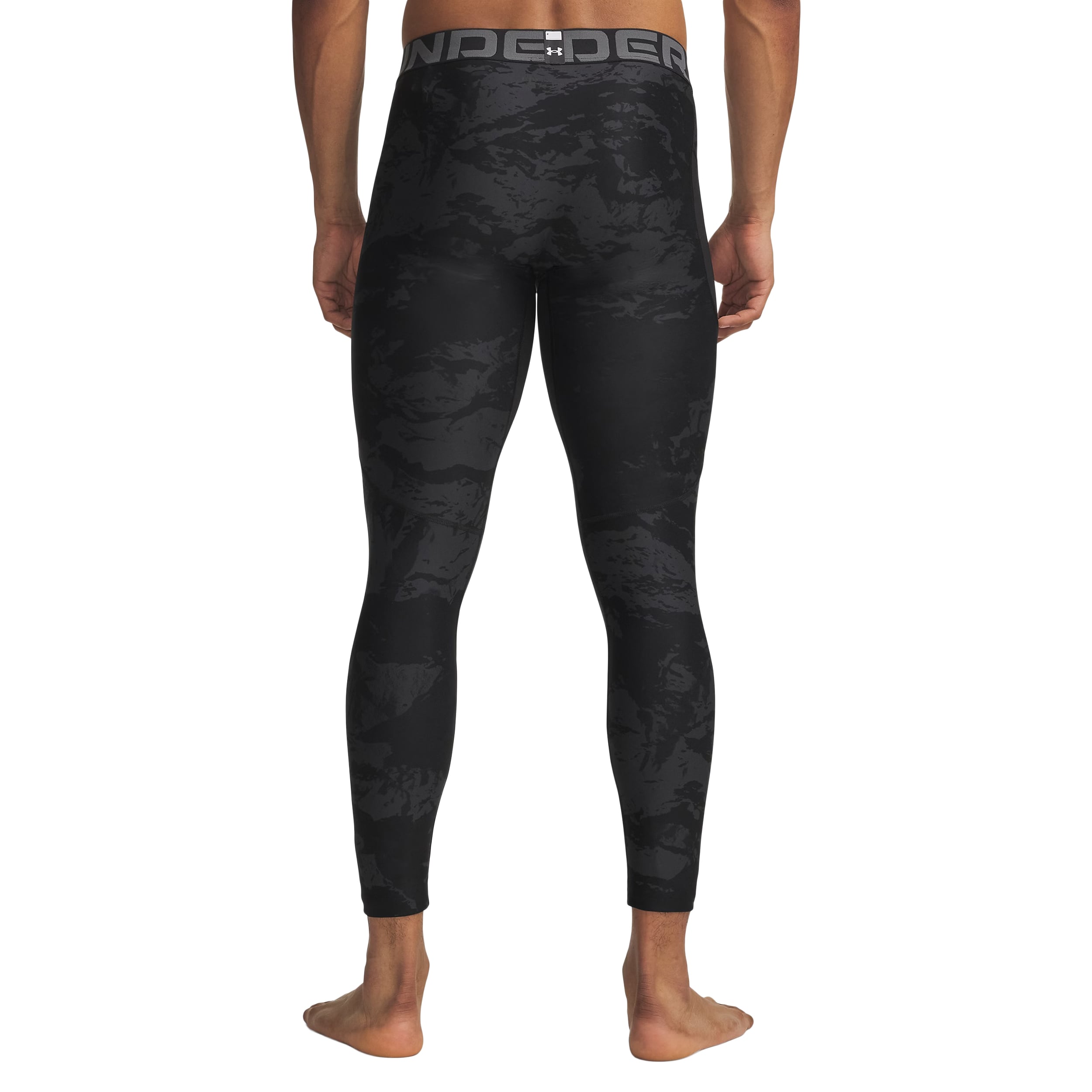 Legginsy termoaktywne męskie Under Armour HeatGear CB - Black/White