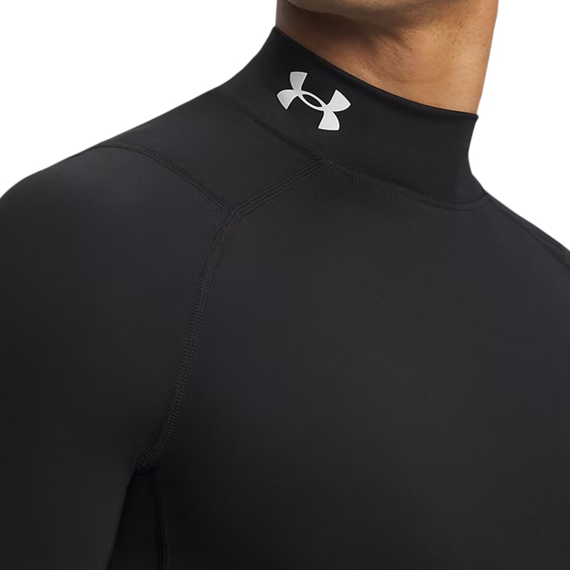 Koszulka termoaktywna Under Armour HeatGear Compression Mock - Black/White