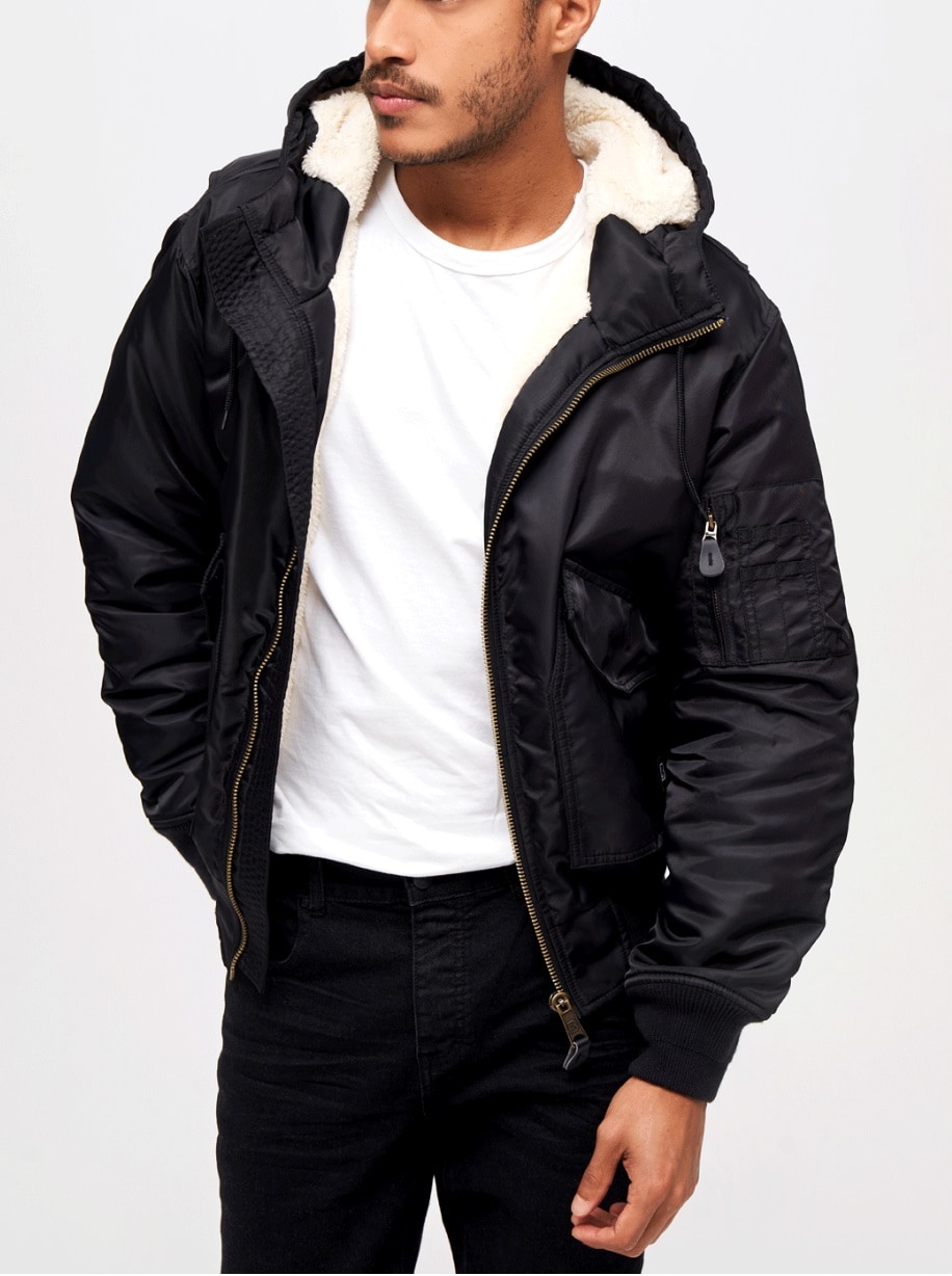 Kurtka Brandit CWU Hooded - Black