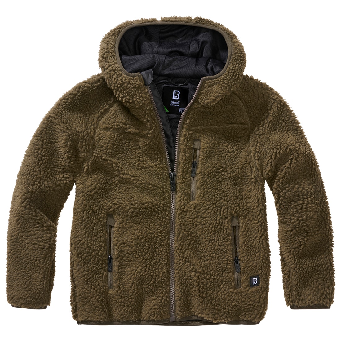 Kurtka dziecięca Brandit Teddyfleece Hood - Olive