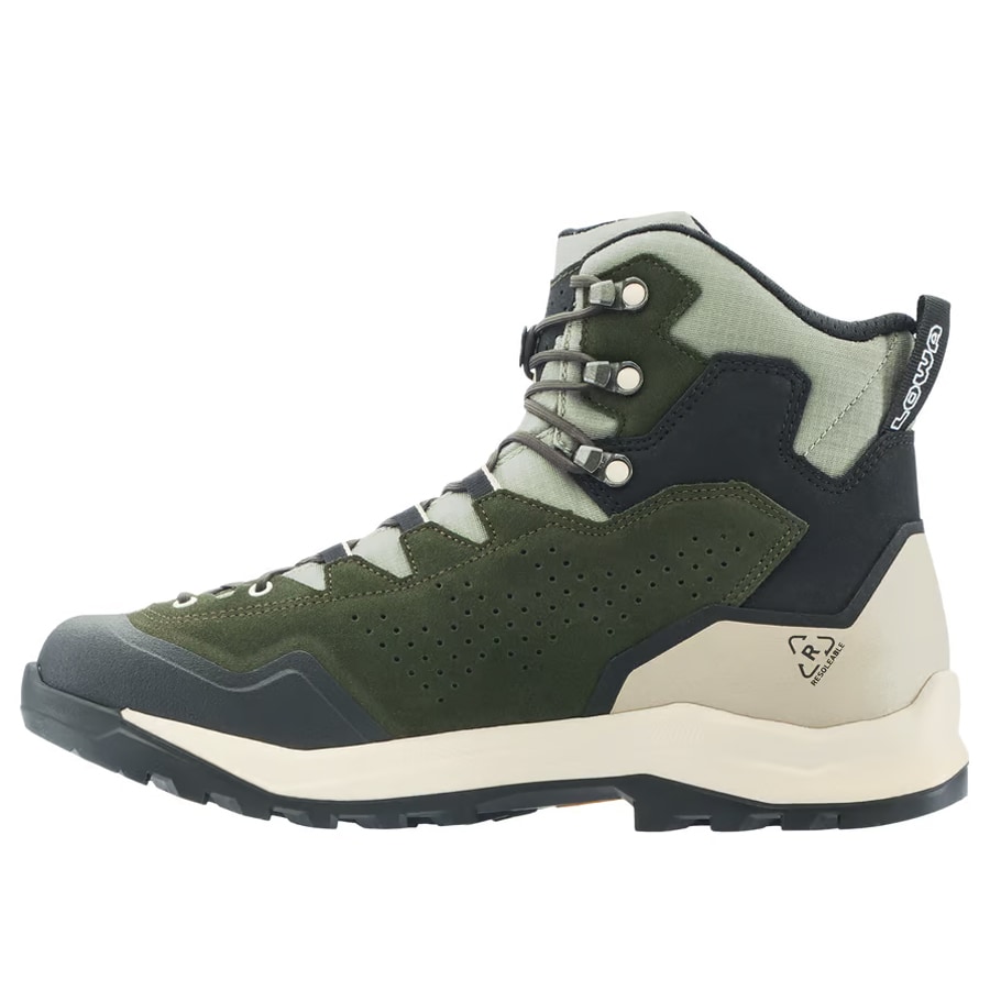 Lowa Explorer GTX MID Boots - Dark Green/Panna