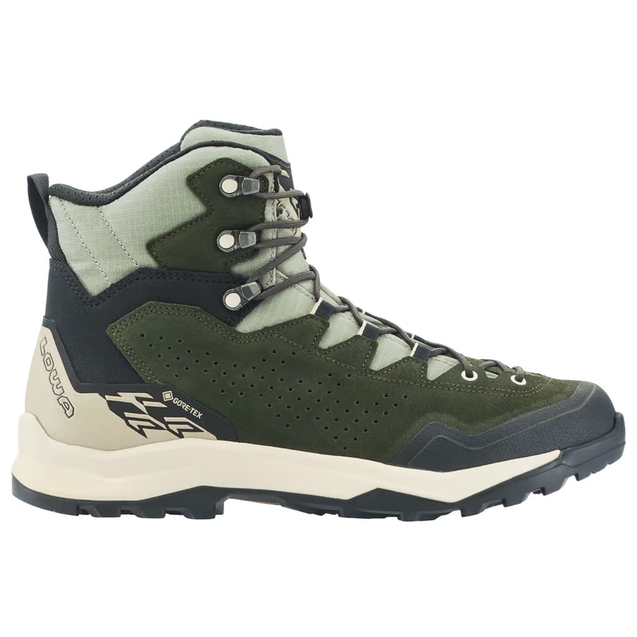 Lowa Explorer GTX MID Boots - Dark Green/Panna