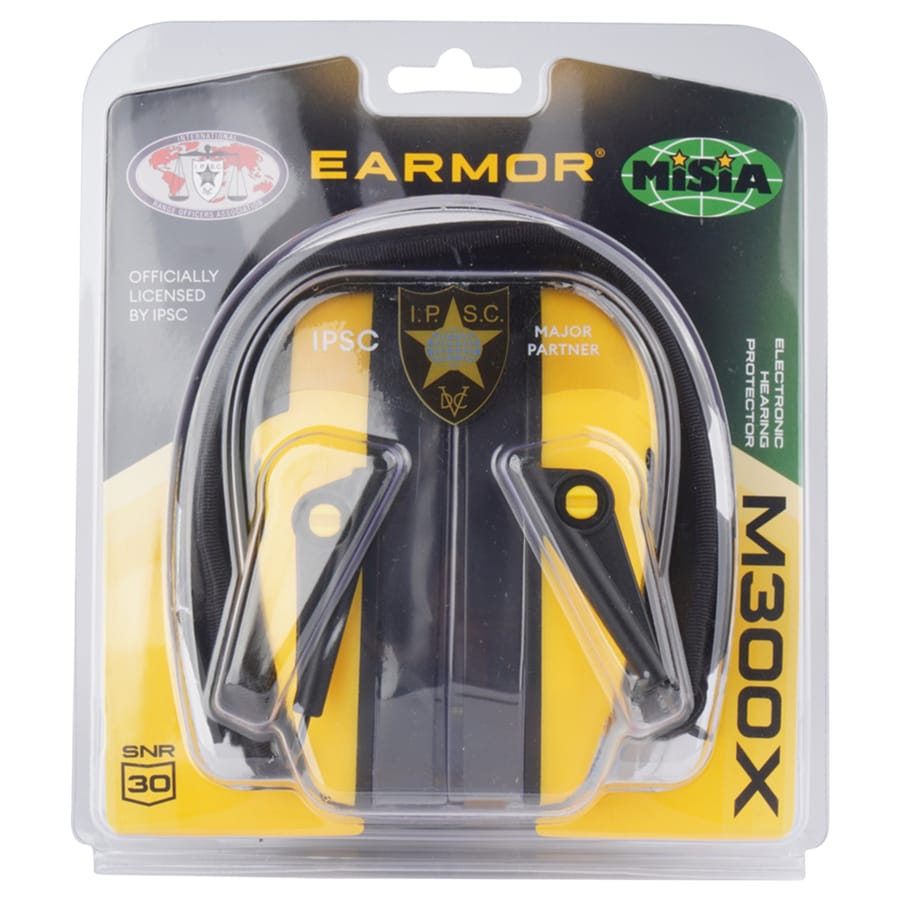 Ochronniki słuchu aktywne Earmor M300X IPSC - Yellow