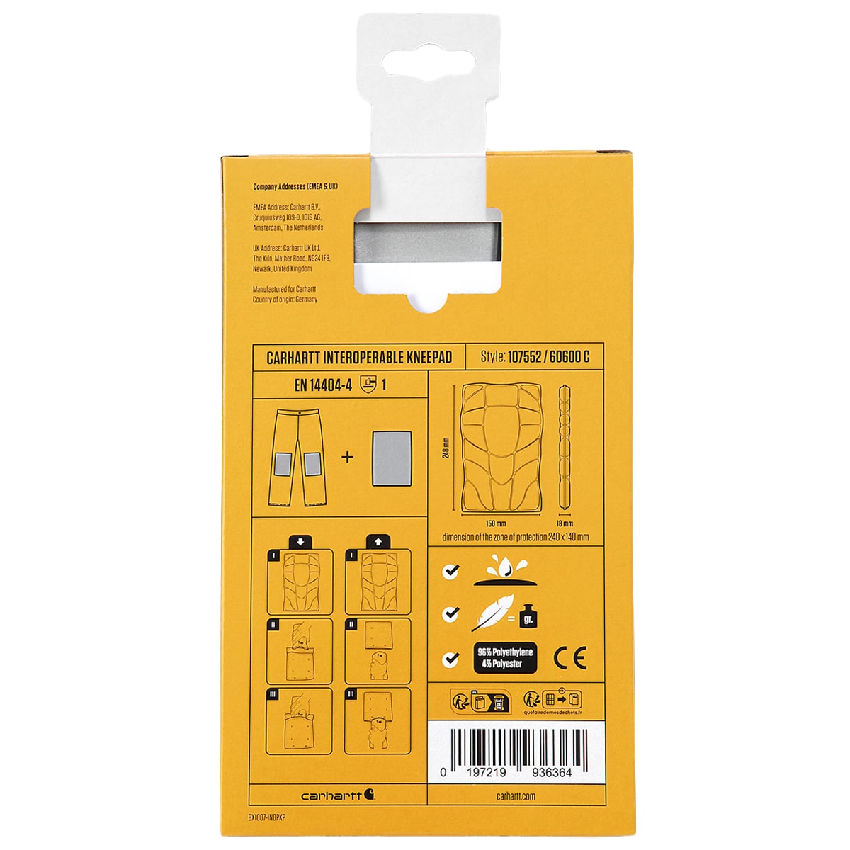 Wkładki ochronne Carhartt Interoperable Kneepads - Grey