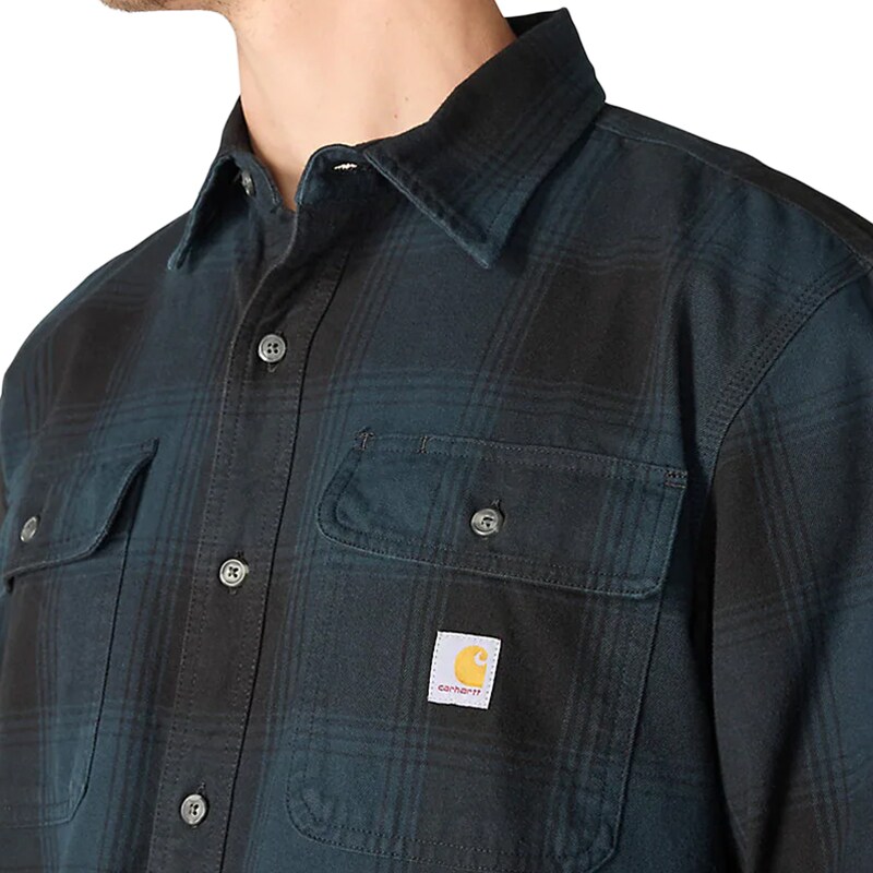 Koszula Carhartt Hubbard Loose LS - Deep Smoke Blue