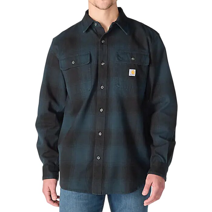 Koszula Carhartt Hubbard Loose LS - Deep Smoke Blue