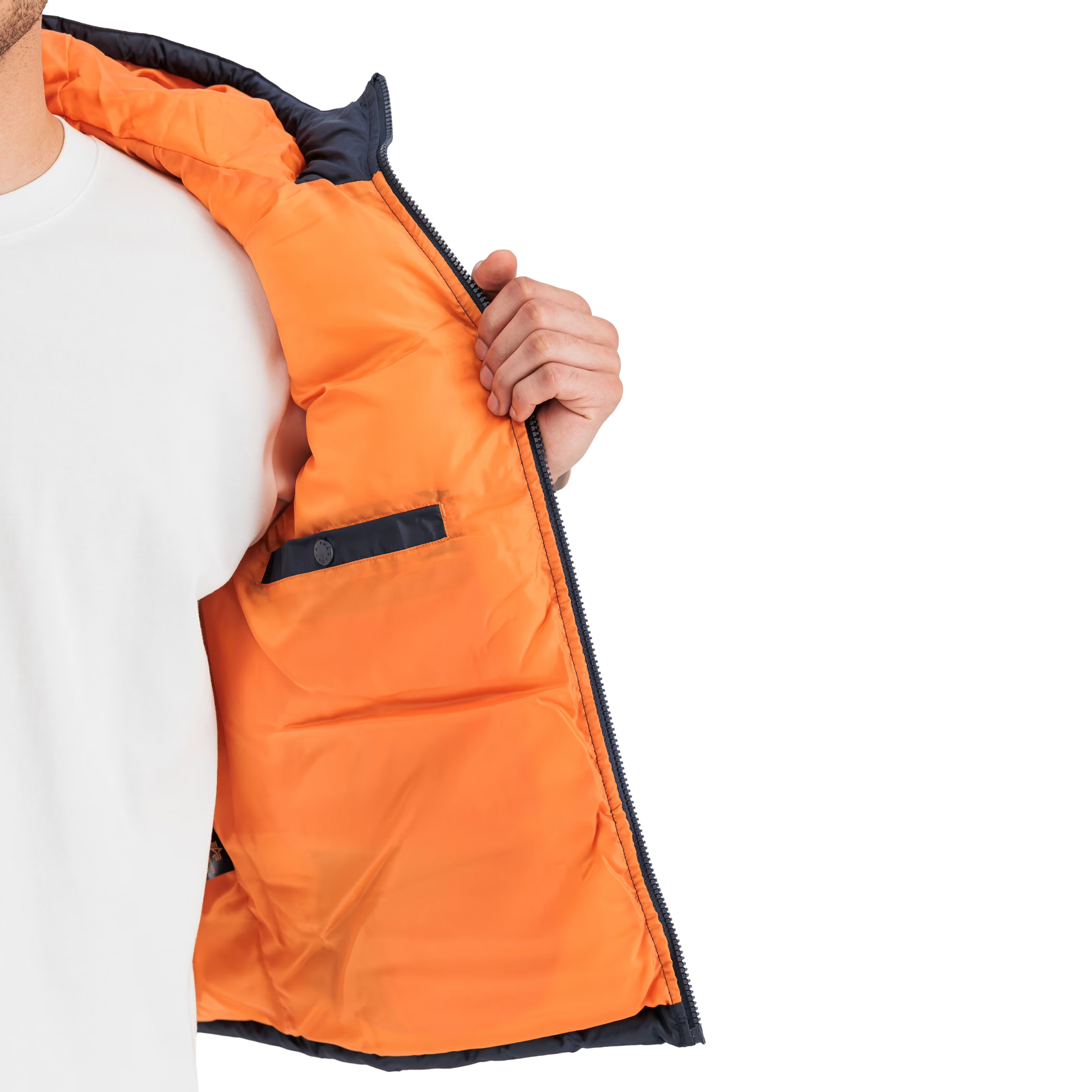 Bezrękawnik Alpha Industries Hooded FD Puffer Slim - Rep Blue