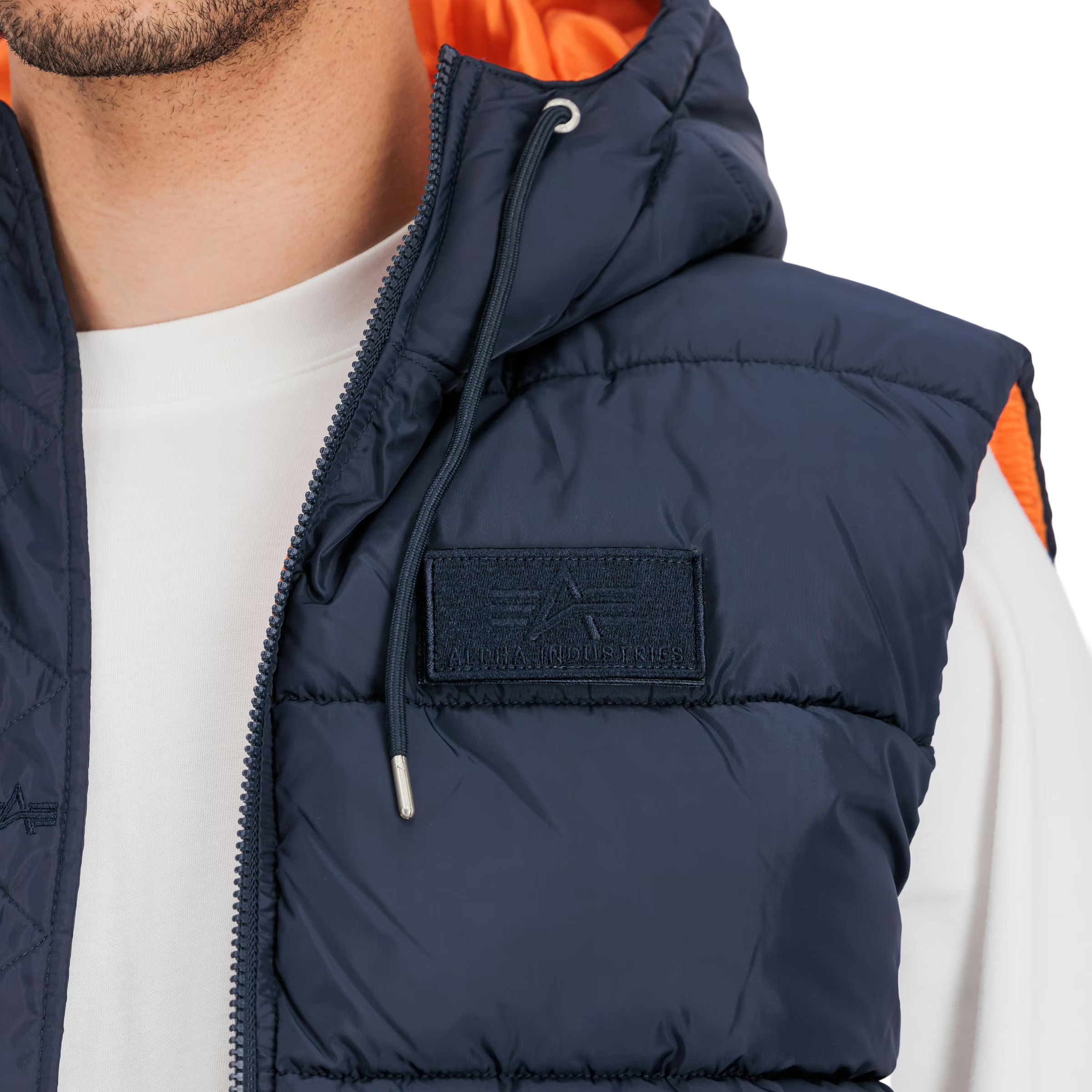 Bezrękawnik Alpha Industries Hooded FD Puffer Slim - Rep Blue