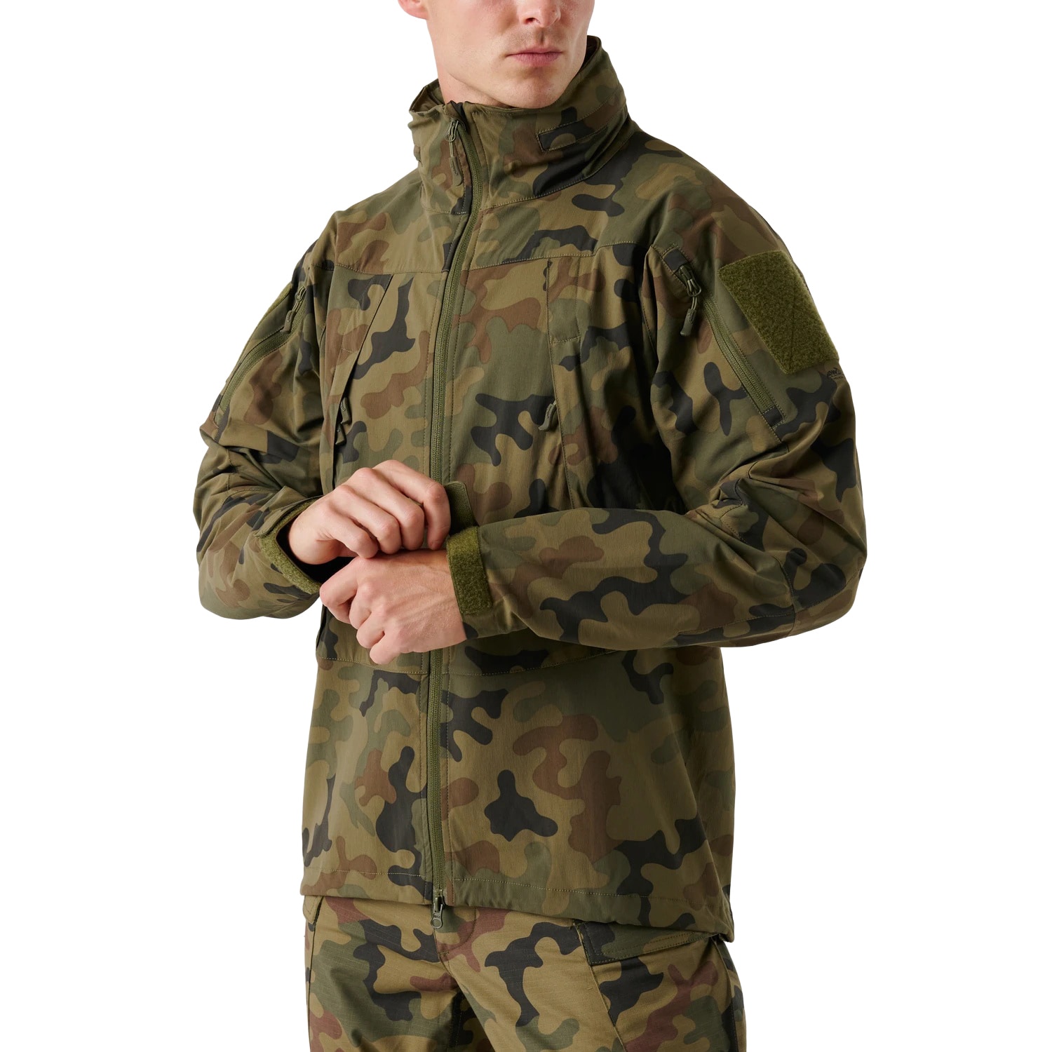 Kurtka Helikon-Tex Trooper StormStretch Softshell MK2 IRR - wz.93 Pantera PL Woodland
