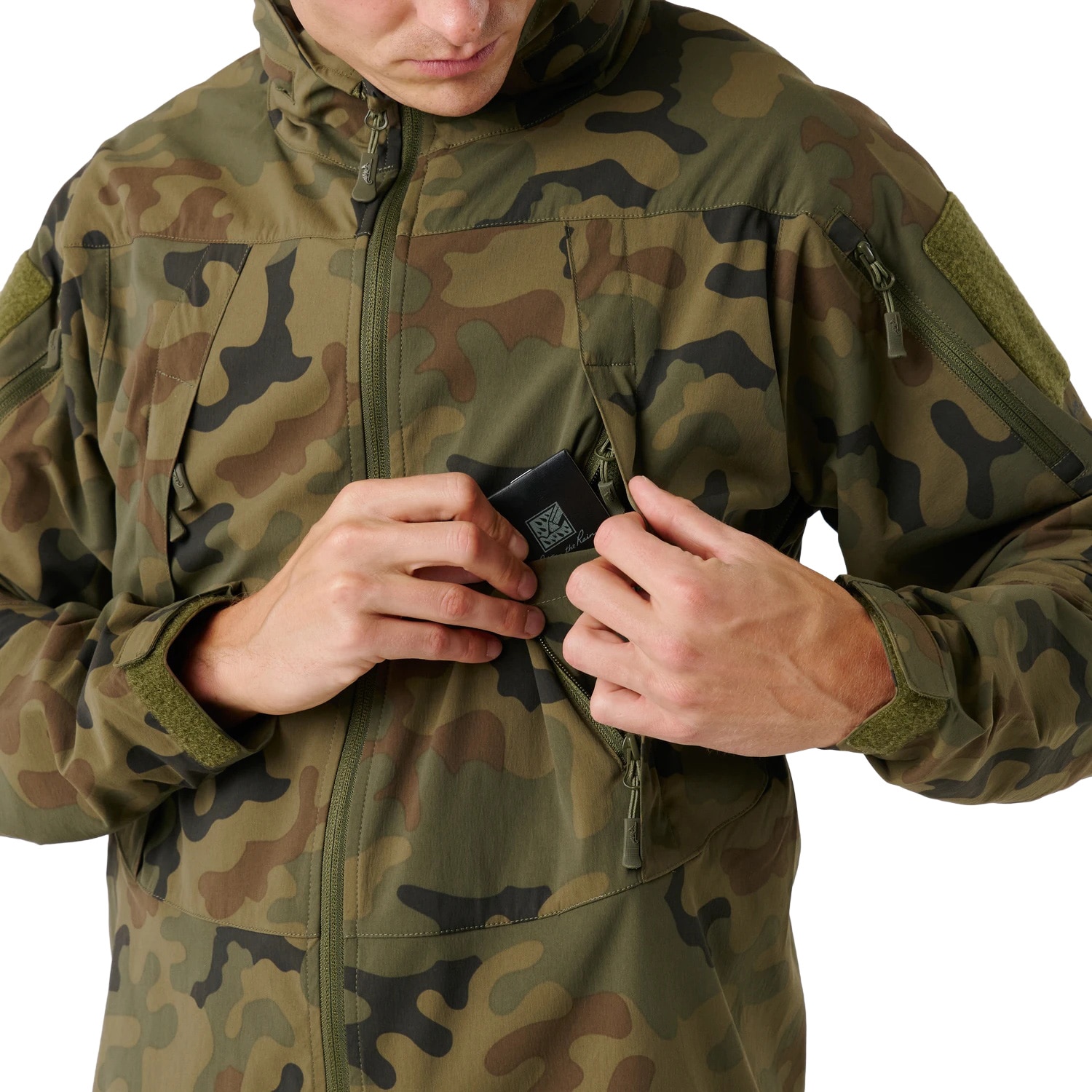 Kurtka Helikon-Tex Trooper StormStretch Softshell MK2 IRR - wz.93 Pantera PL Woodland