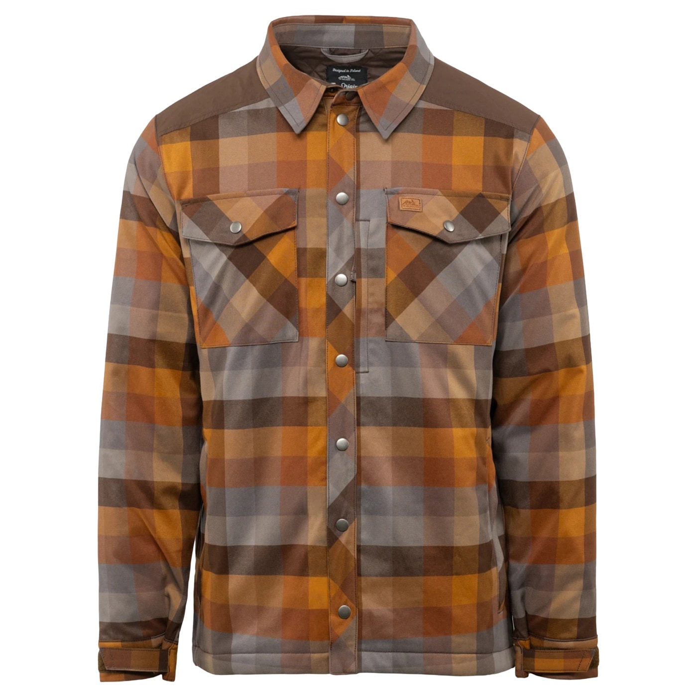 Koszula Helikon-Tex Winter Warden Long Sleeve - Light Brown Plaid