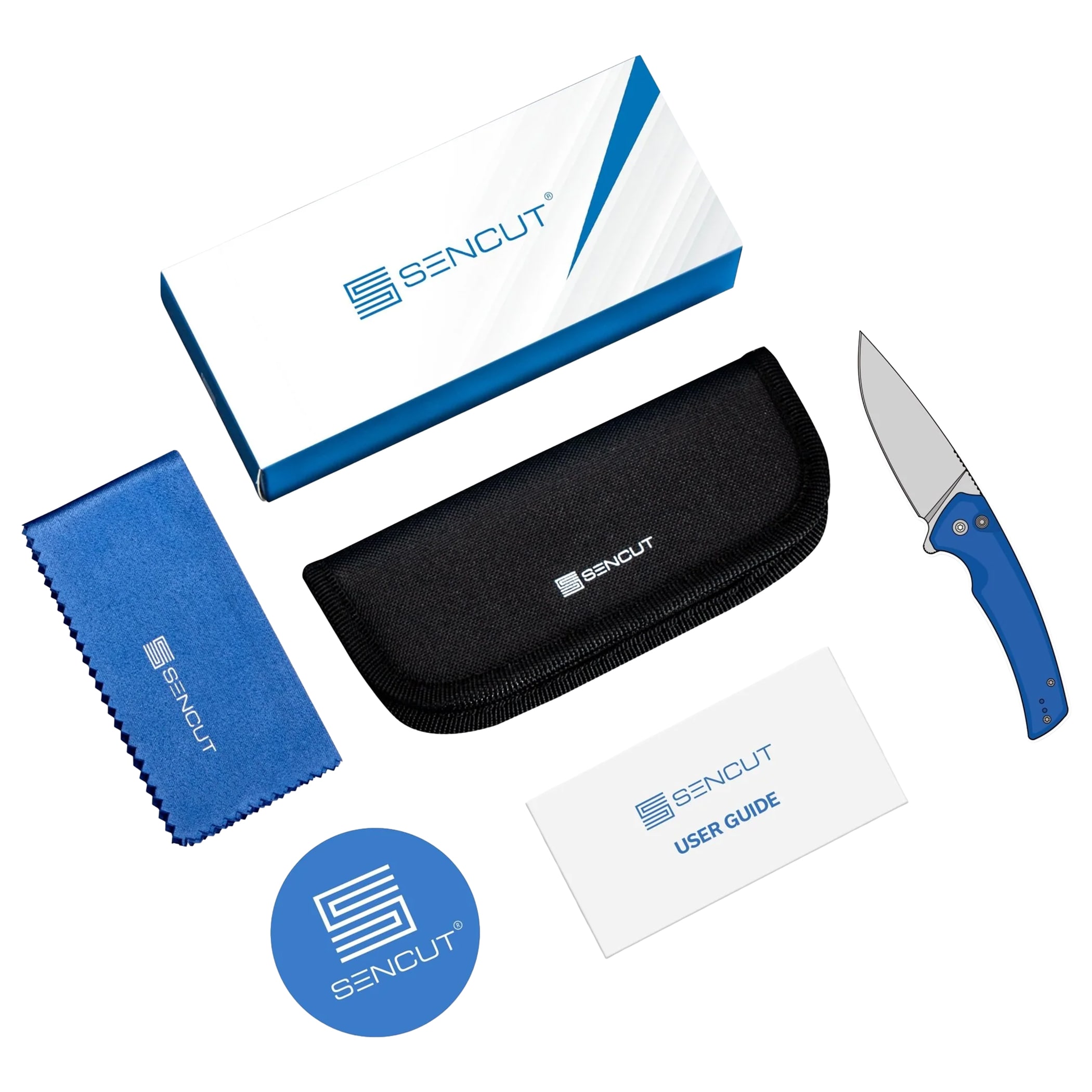 Sencut Stria Folding Knife - Blue