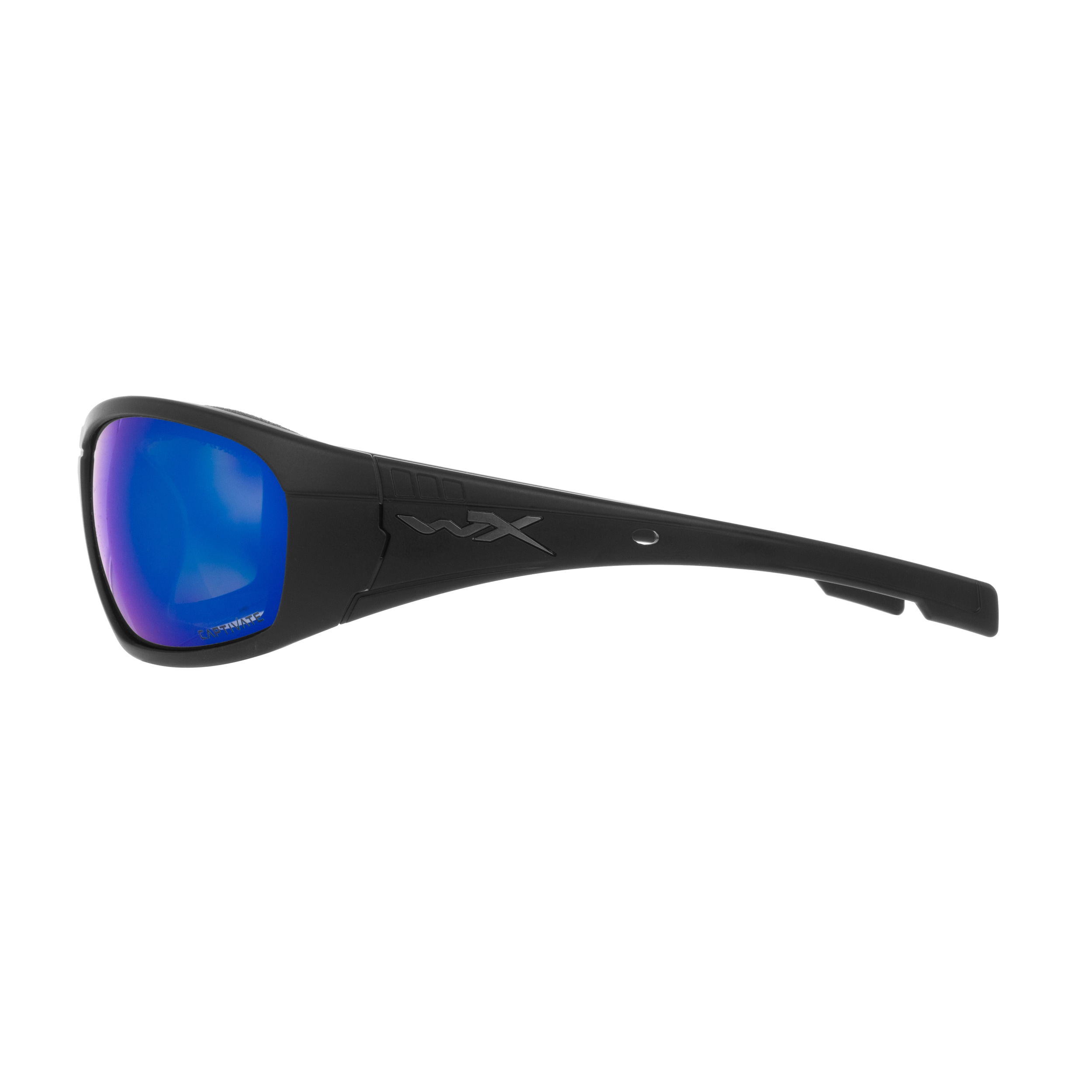 Okulary taktyczne Wiley X Boss - Captivate Polarized Blue Mirror/Matte Black