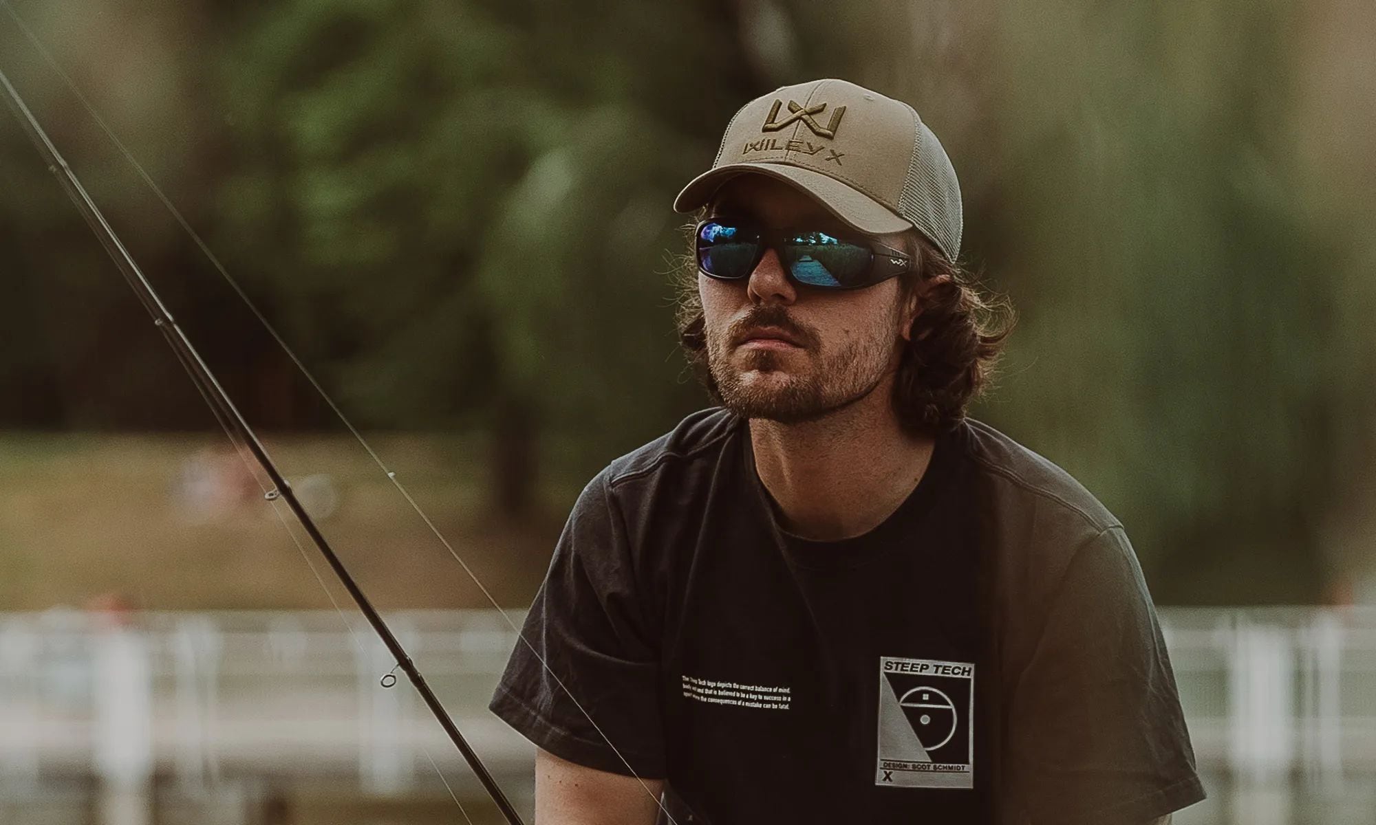 Okulary taktyczne Wiley X Boss - Captivate Polarized Blue Mirror/Matte Black