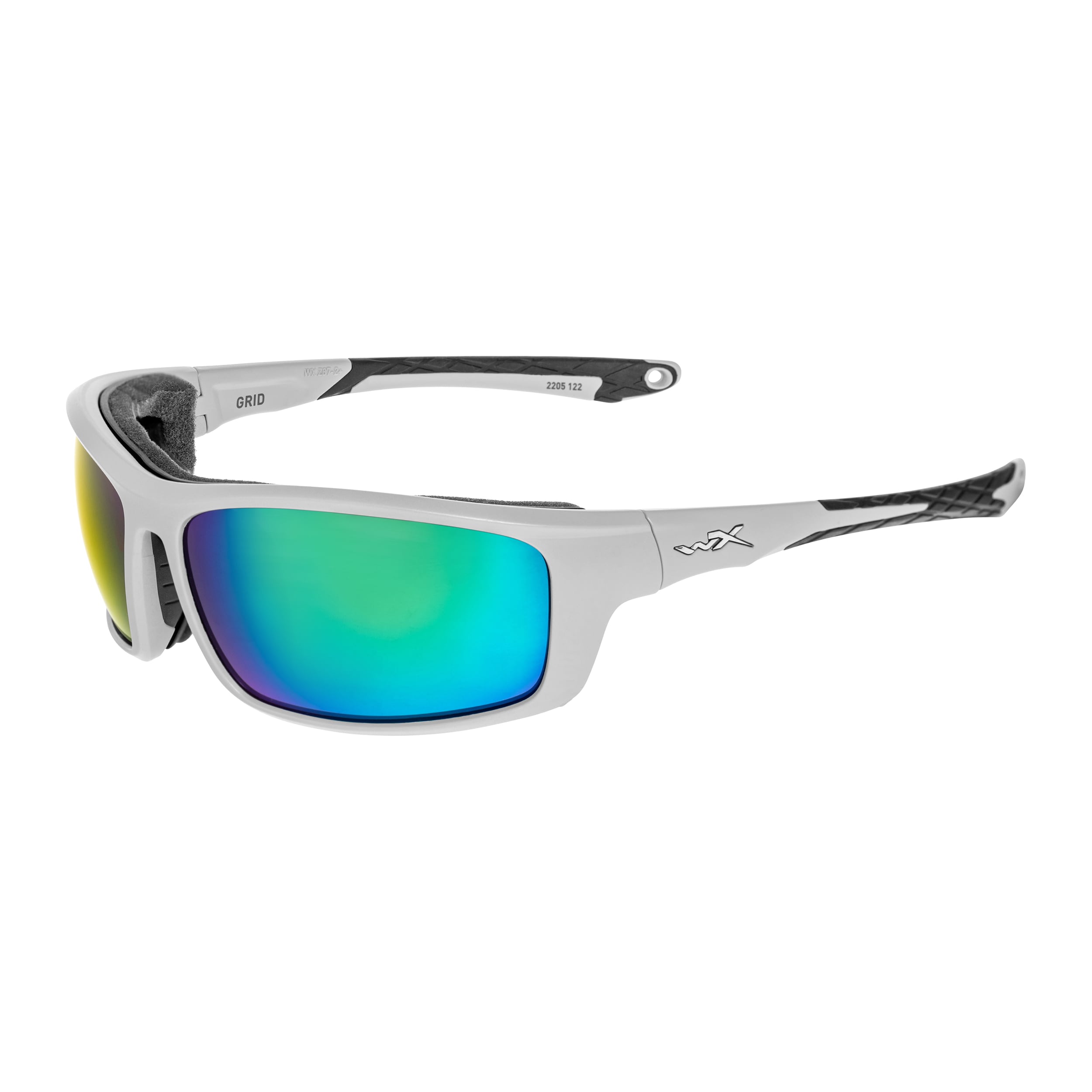 Okulary taktyczne Wiley X Grid - Captivate Polarized Green Mirror/Matte Cool Grey
