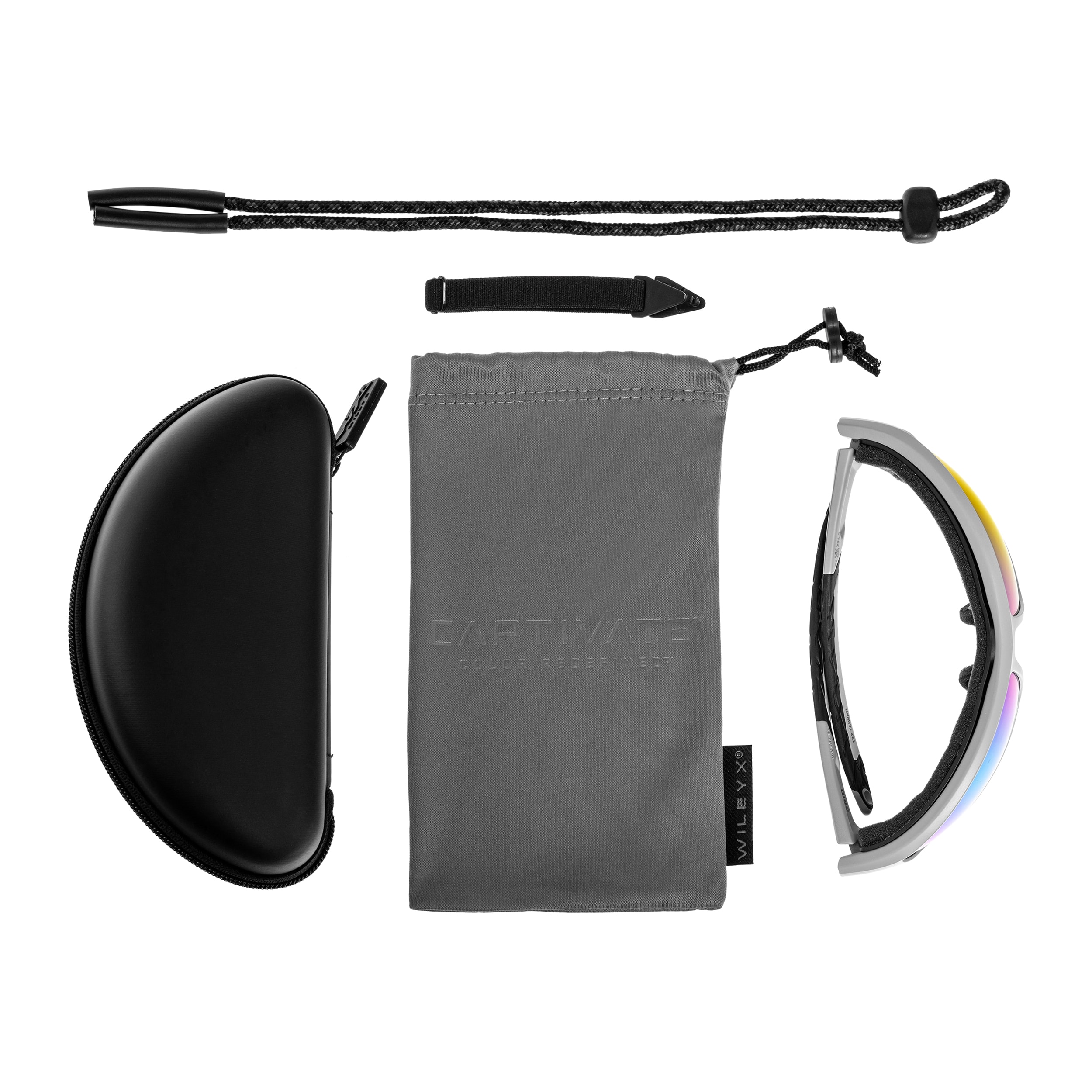 Okulary taktyczne Wiley X Grid - Captivate Polarized Green Mirror/Matte Cool Grey