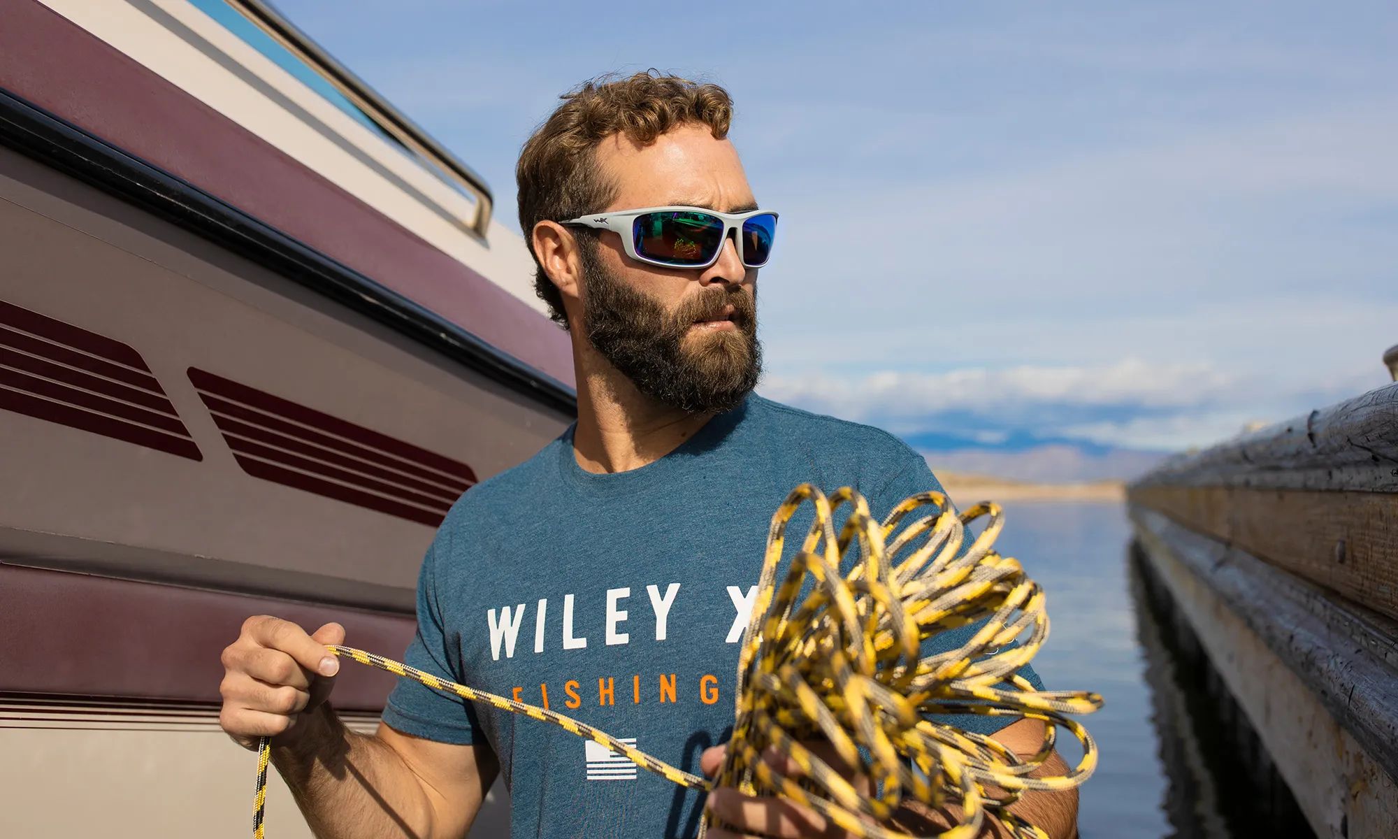 Okulary taktyczne Wiley X Grid - Captivate Polarized Green Mirror/Matte Cool Grey