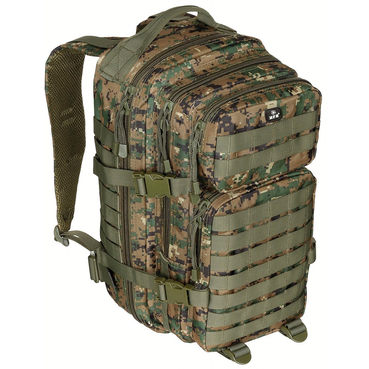 Цифровий лісовий рюкзак MFH US Assault I 30 л MFH US Assault I 30 l Digital Woodland Backpack