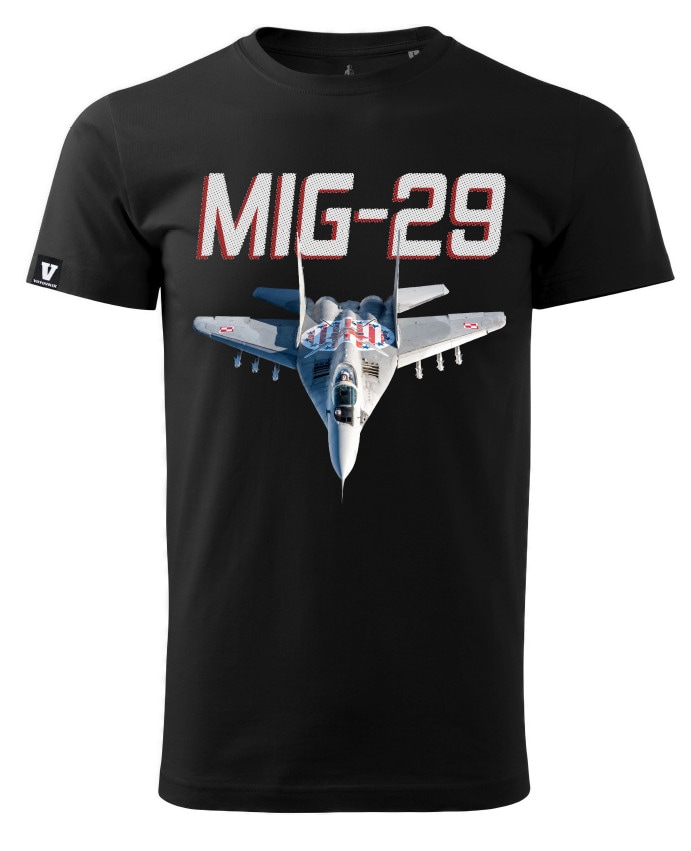 Koszulka T-Shirt Voyovnik MIG-29 Siły powietrzne RP - Black