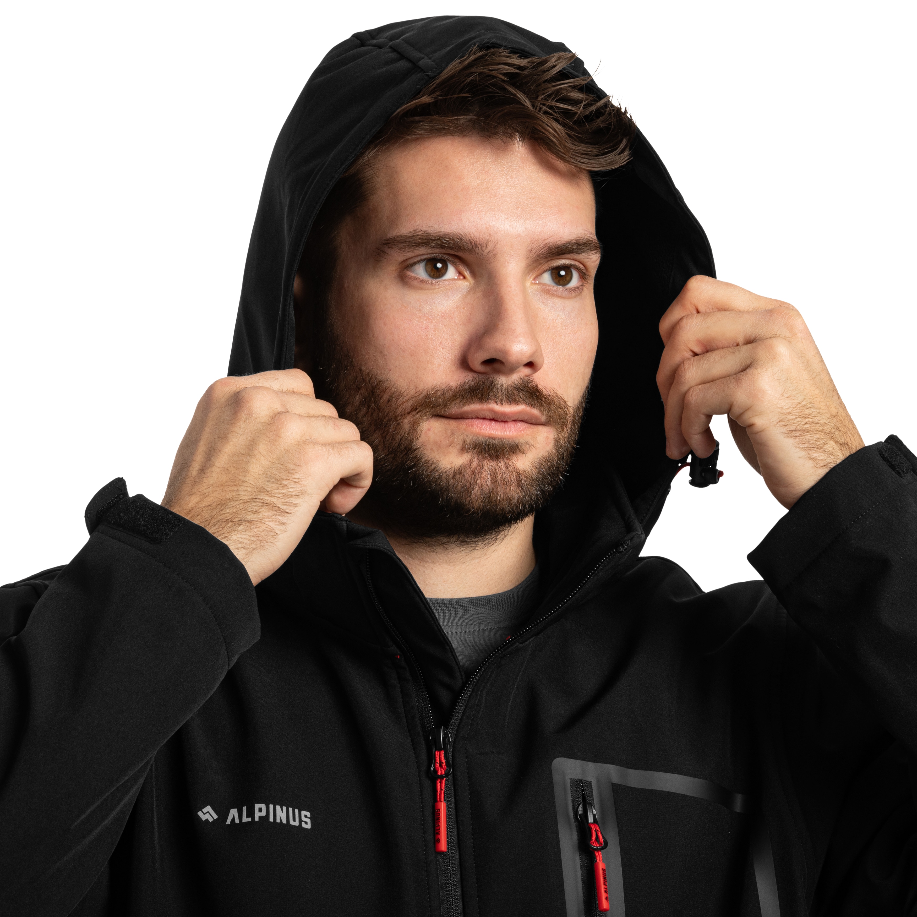Kurtka Alpinus Softshell Stenshuvud - Black