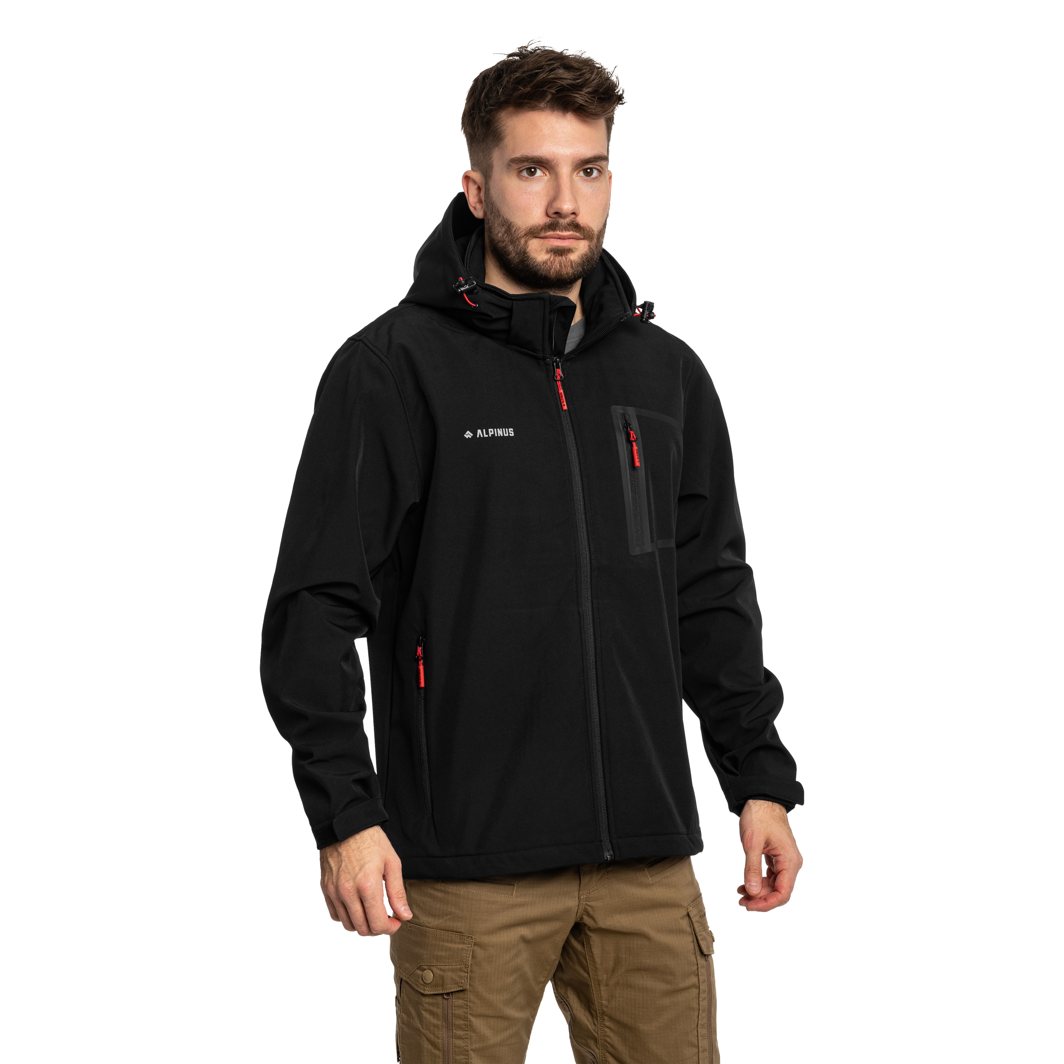 Kurtka Alpinus Softshell Stenshuvud - Black