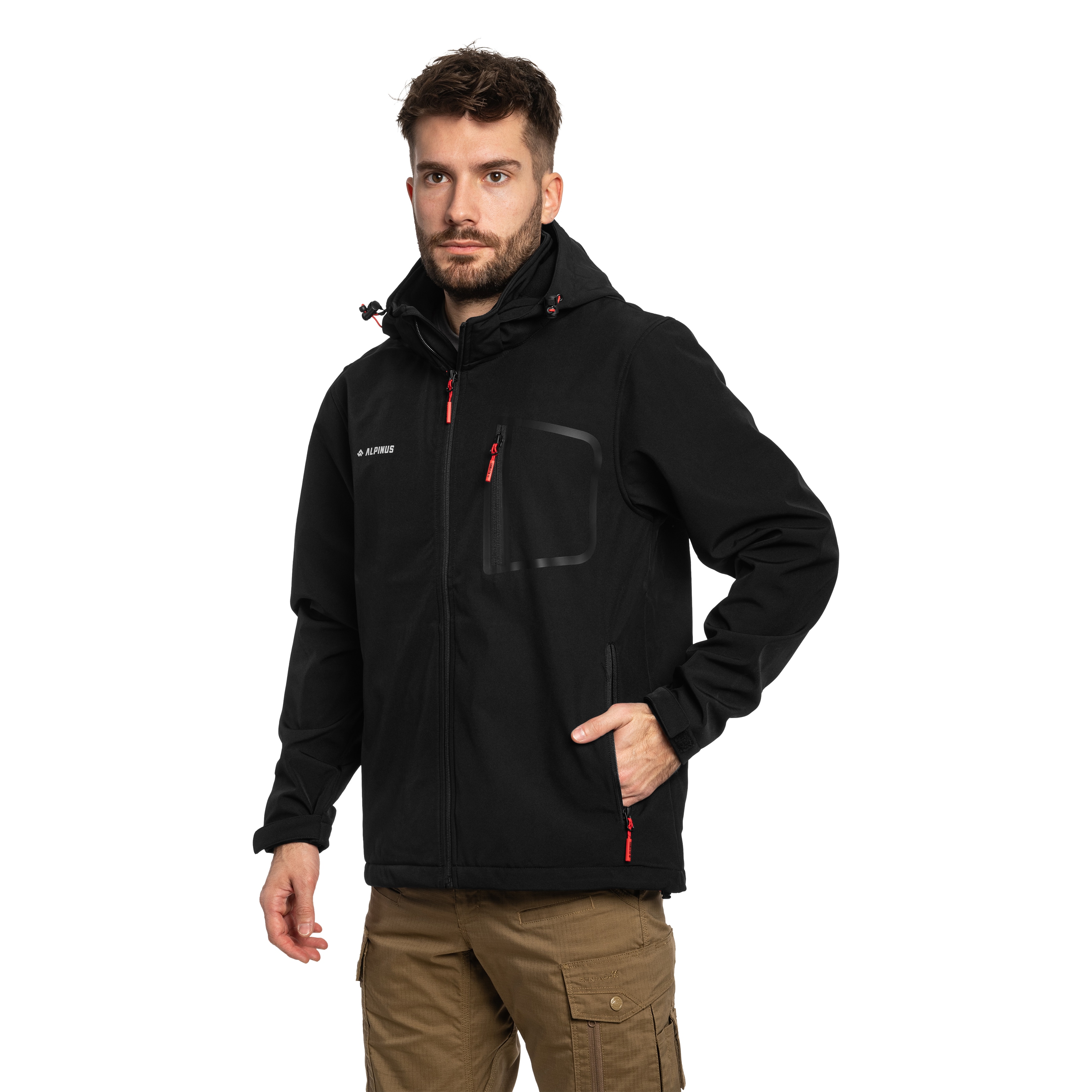 Kurtka Alpinus Softshell Stenshuvud - Black