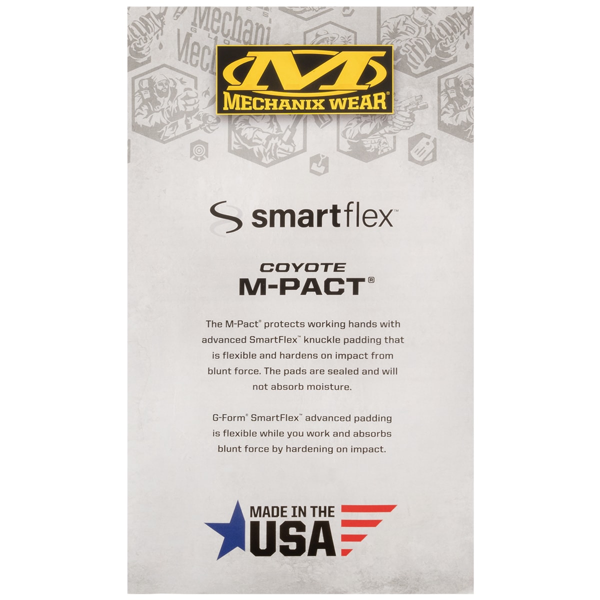 Тактичні рукавиці Mechanix Wear Arid M-Pact Coyote