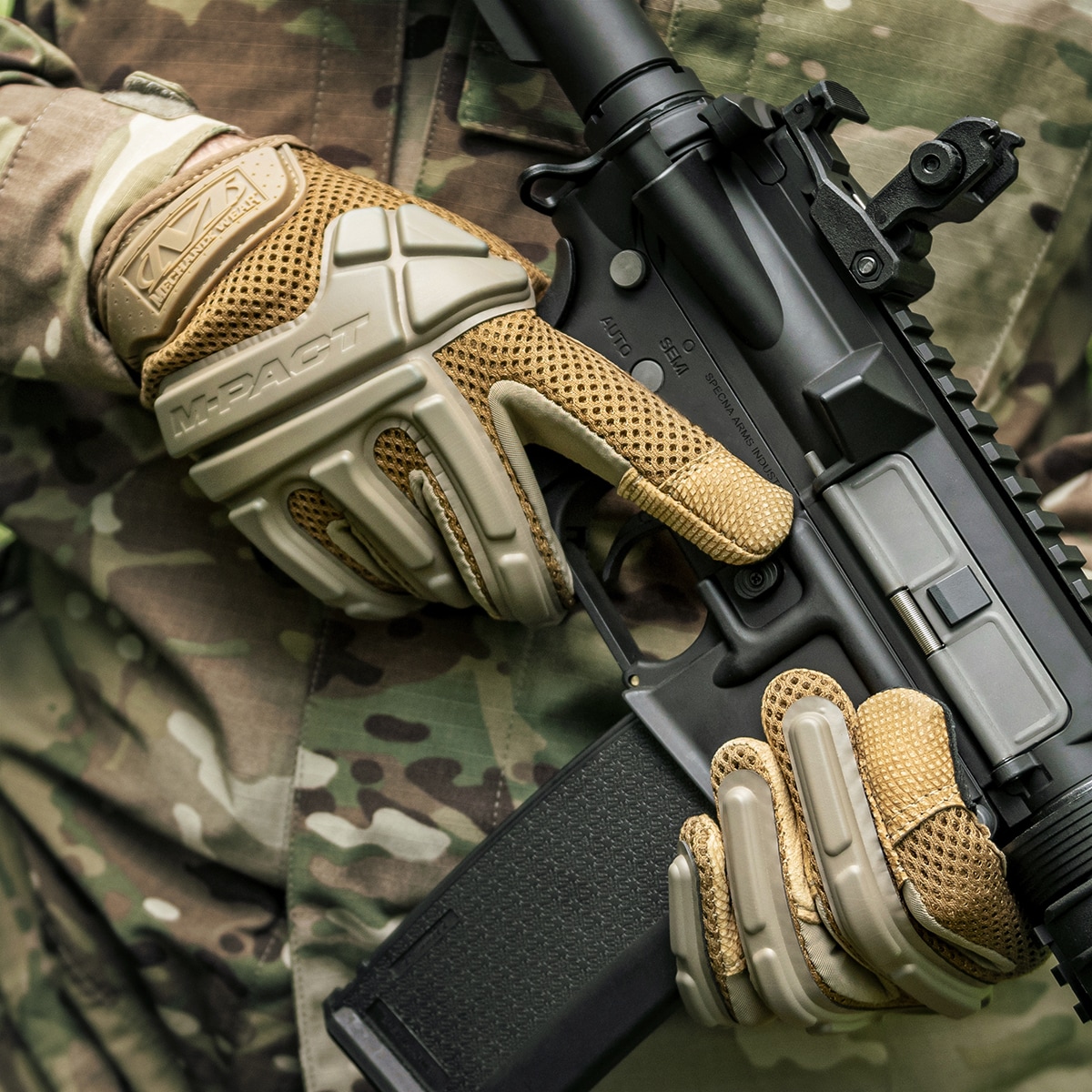 Тактичні рукавиці Mechanix Wear Arid M-Pact Coyote
