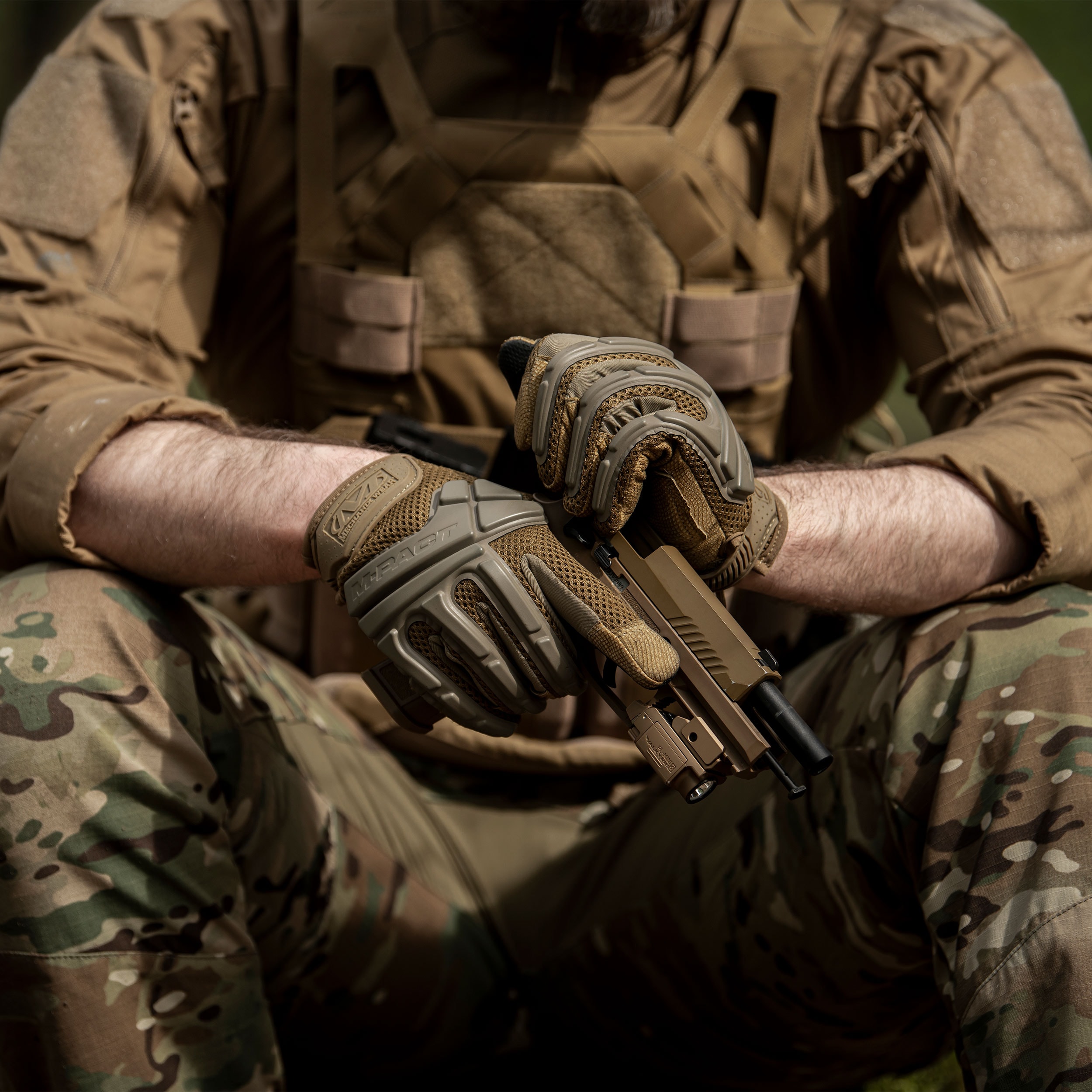 Тактичні рукавиці Mechanix Wear Arid M-Pact Coyote