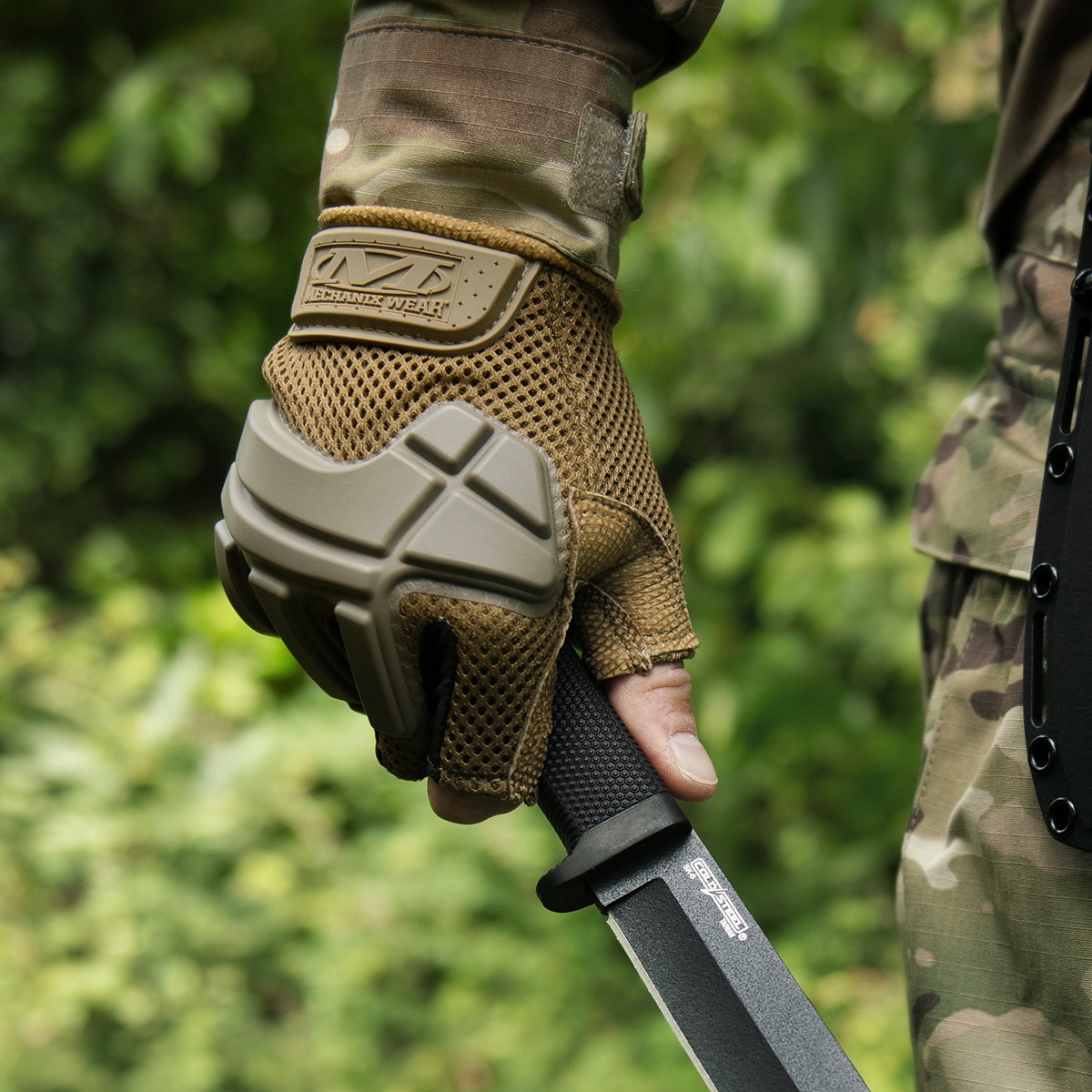 Тактичні рукавиці Mechanix Wear M-Pact Partial Finger Coyote