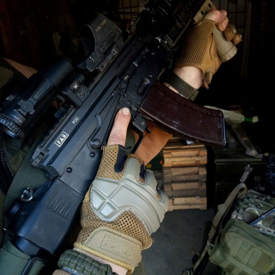 Тактичні рукавиці Mechanix Wear M-Pact Partial Finger Coyote