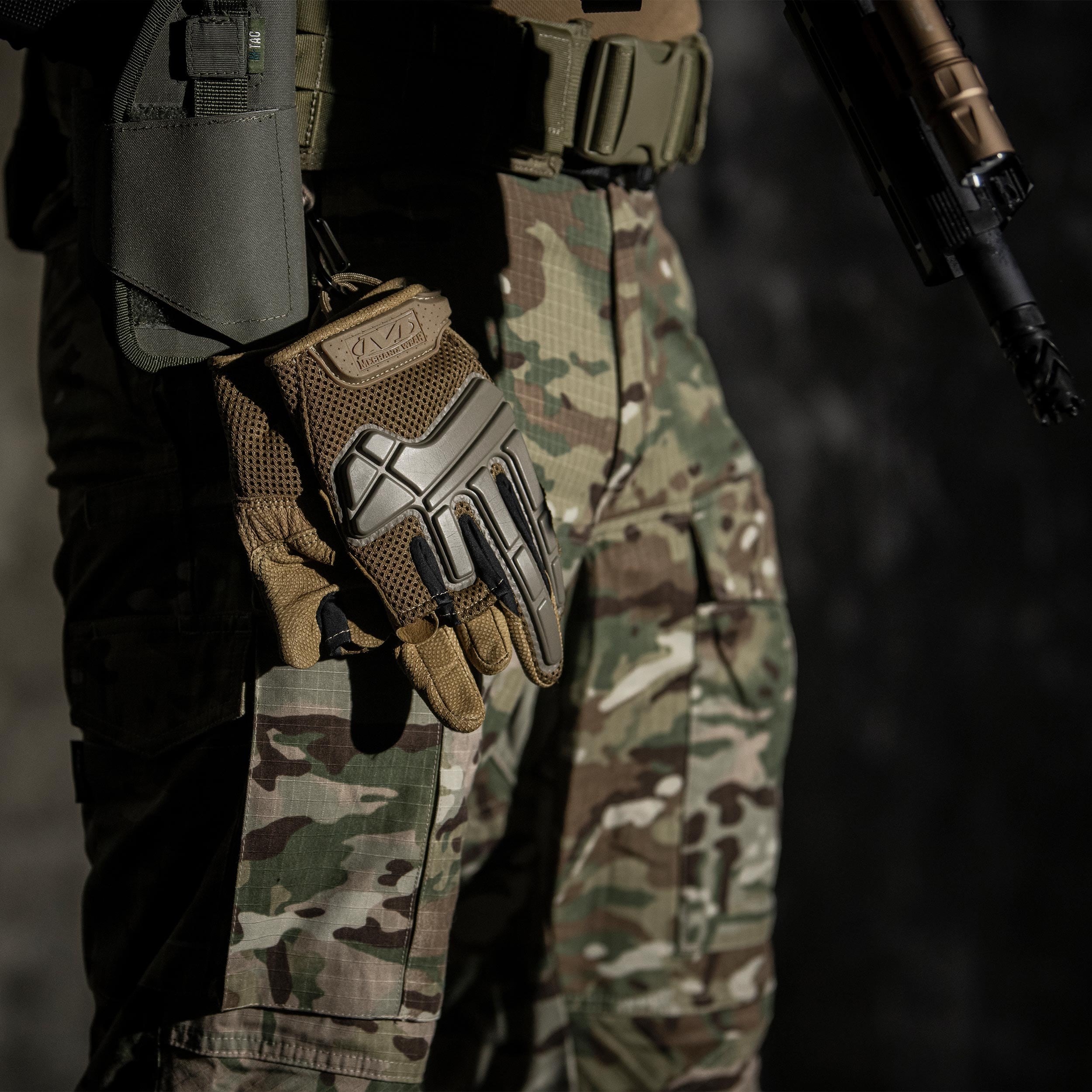 Тактичні рукавиці Mechanix Wear M-Pact Partial Finger Coyote