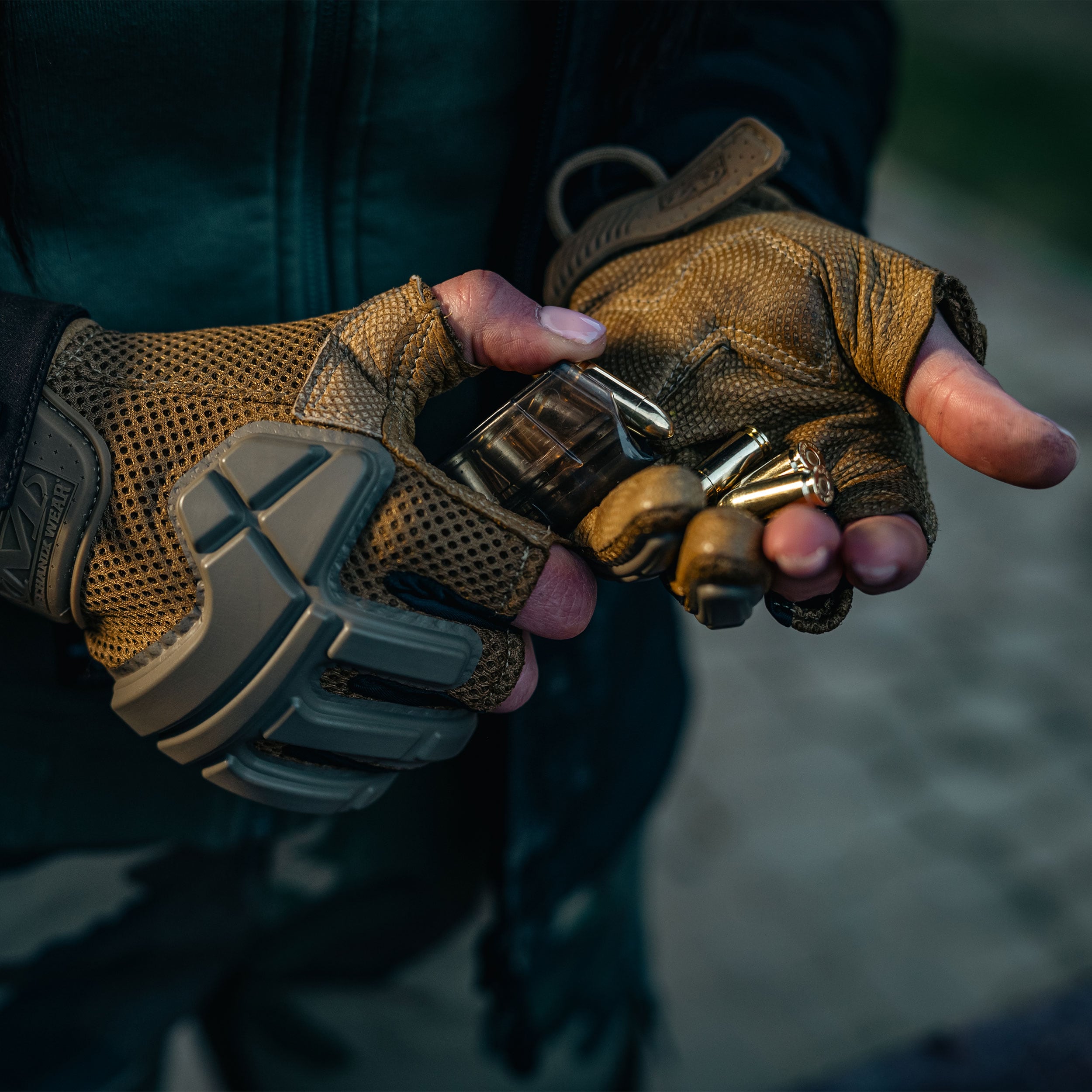 Тактичні рукавиці Mechanix Wear M-Pact Partial Finger Coyote