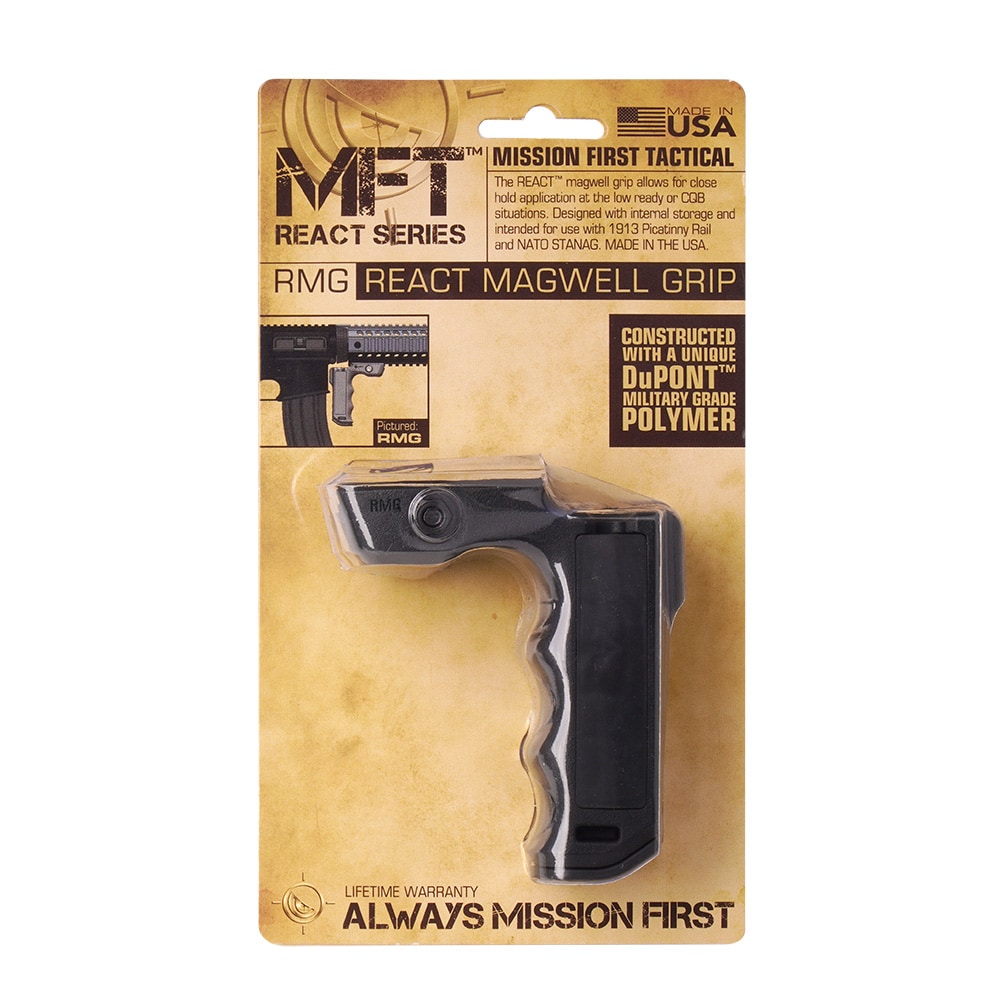 MFT React Magwell Grip Picatinny Front Grip Black - RMG-BL