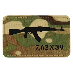 Naszywka M-Tac AKM 7,62 x 39 Laser Cut - Multicam/Black