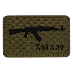 Naszywka M-Tac AKM 7,62 x 39 Laser Cut - Ranger Green/Black