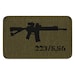 Нашивка M-Tac AR-15 223/5.56 Laser Cut - Ranger Green/Black Нашивка M-Tac AR-15 223/5.56 Laser Cut - Ranger Green/Black