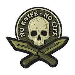Naszywka M-Tac No Knife - No Life 3D PVC Olive
