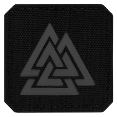 Naszywka M-Tac Valknut Laser Cut Black/Grey